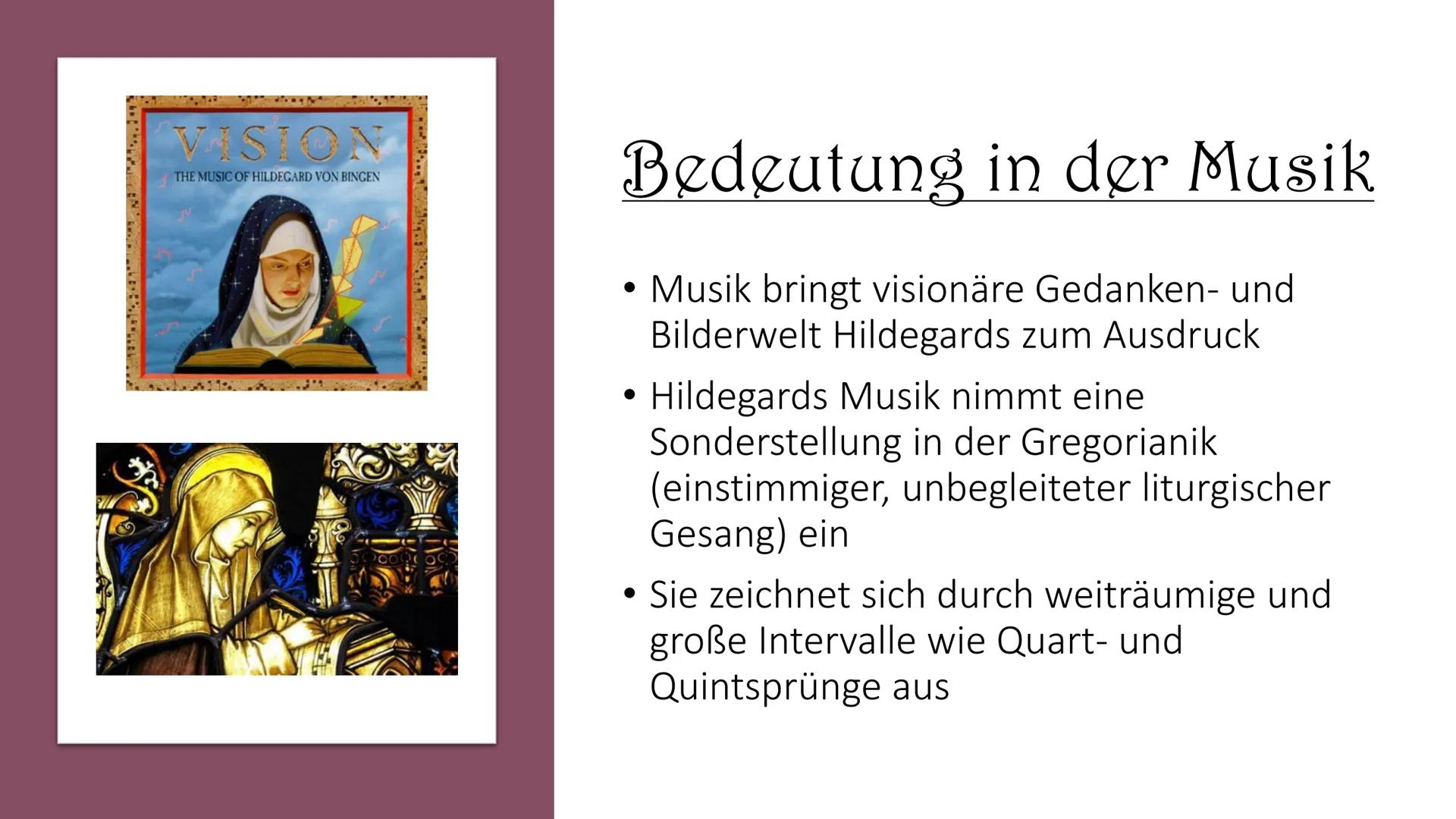 # SAINT
HILDEGARD
von BINGEN
Hildegard von
Bingen # Inhaltsverzeichnis
* Steckbrief
* Kindheit
* Beginn der öffentlichen Wirksamke