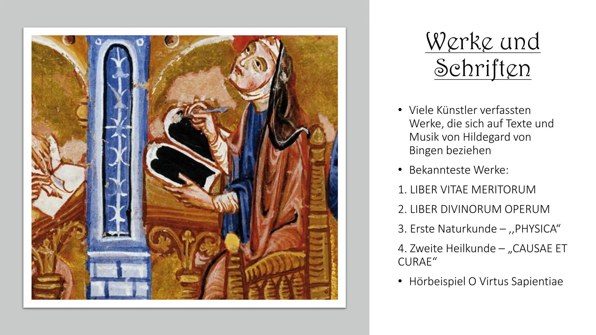 # SAINT
HILDEGARD
von BINGEN
Hildegard von
Bingen # Inhaltsverzeichnis
* Steckbrief
* Kindheit
* Beginn der öffentlichen Wirksamke