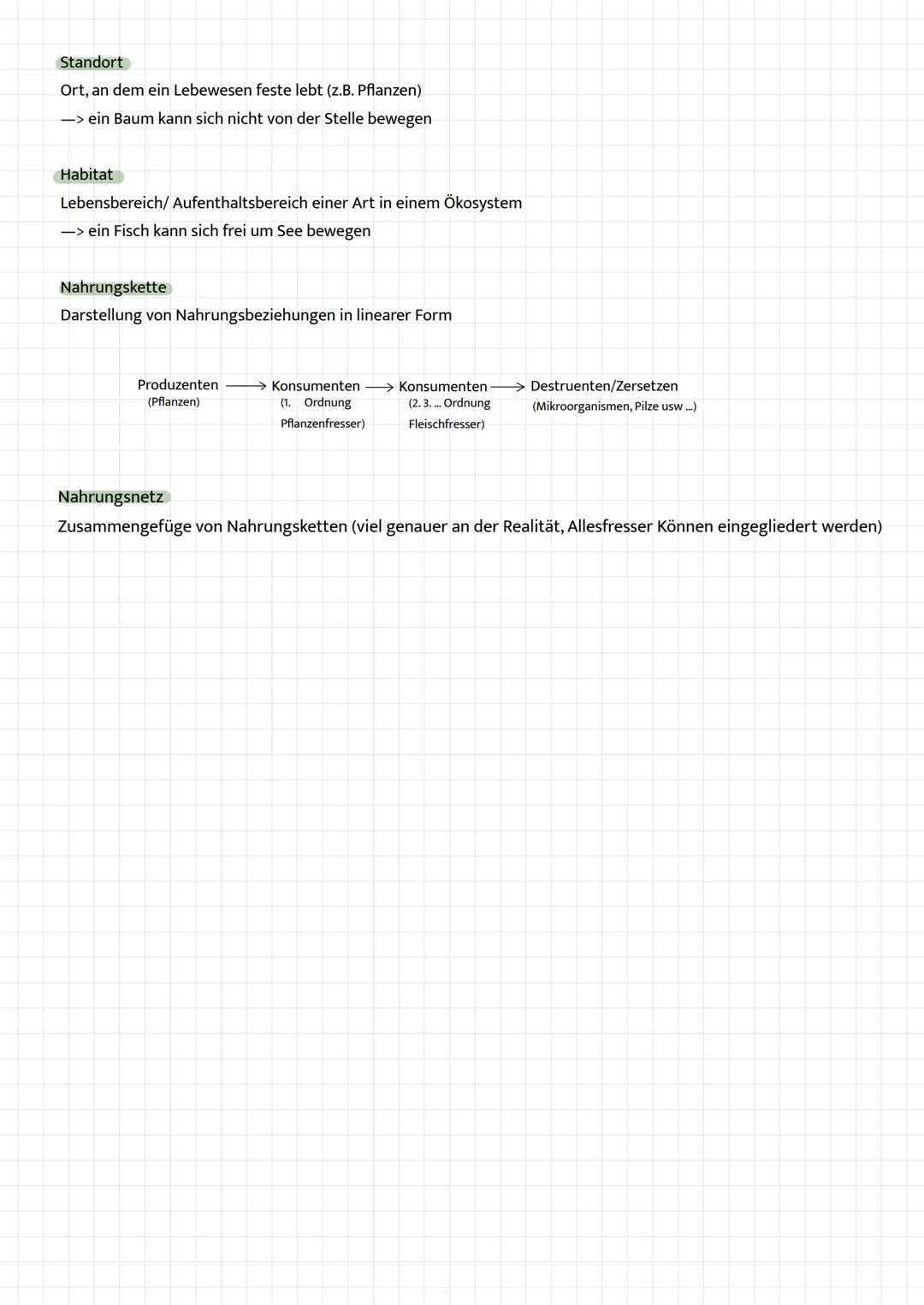 # Ökologie
Teilbereich der Biologie, der sich mit den Wechselwirkungen zwischen belebter und unbelebter
Umwelt und den gegenseitigen Beeinf