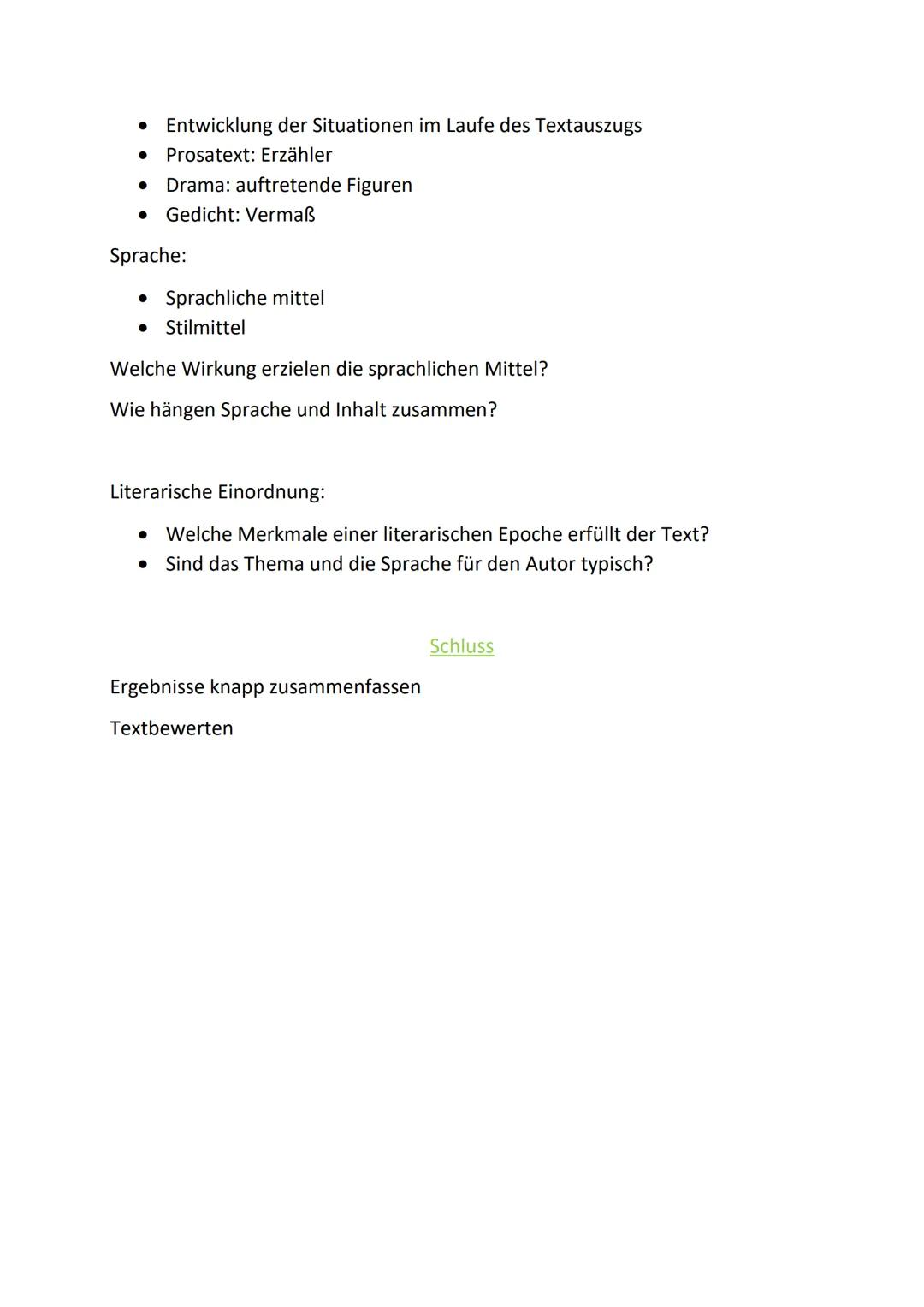 Textanalyse
Die Textanalyse ist eine Aufsatzform, in der du Inhalt Sprache und Struktur
eines Textes analysiert.
Was bedeutet analysieren?
D