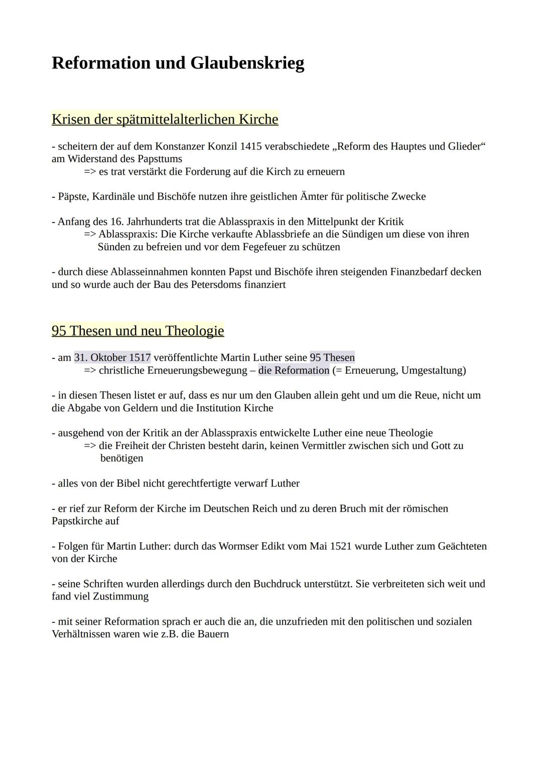 # Geschichte_GK
Themen 11/2 Inhaltsverzeichnis
11/2
- Reformation und Glaubenskrieg
* Krisen der spätmittelalterlichen Kirche
*