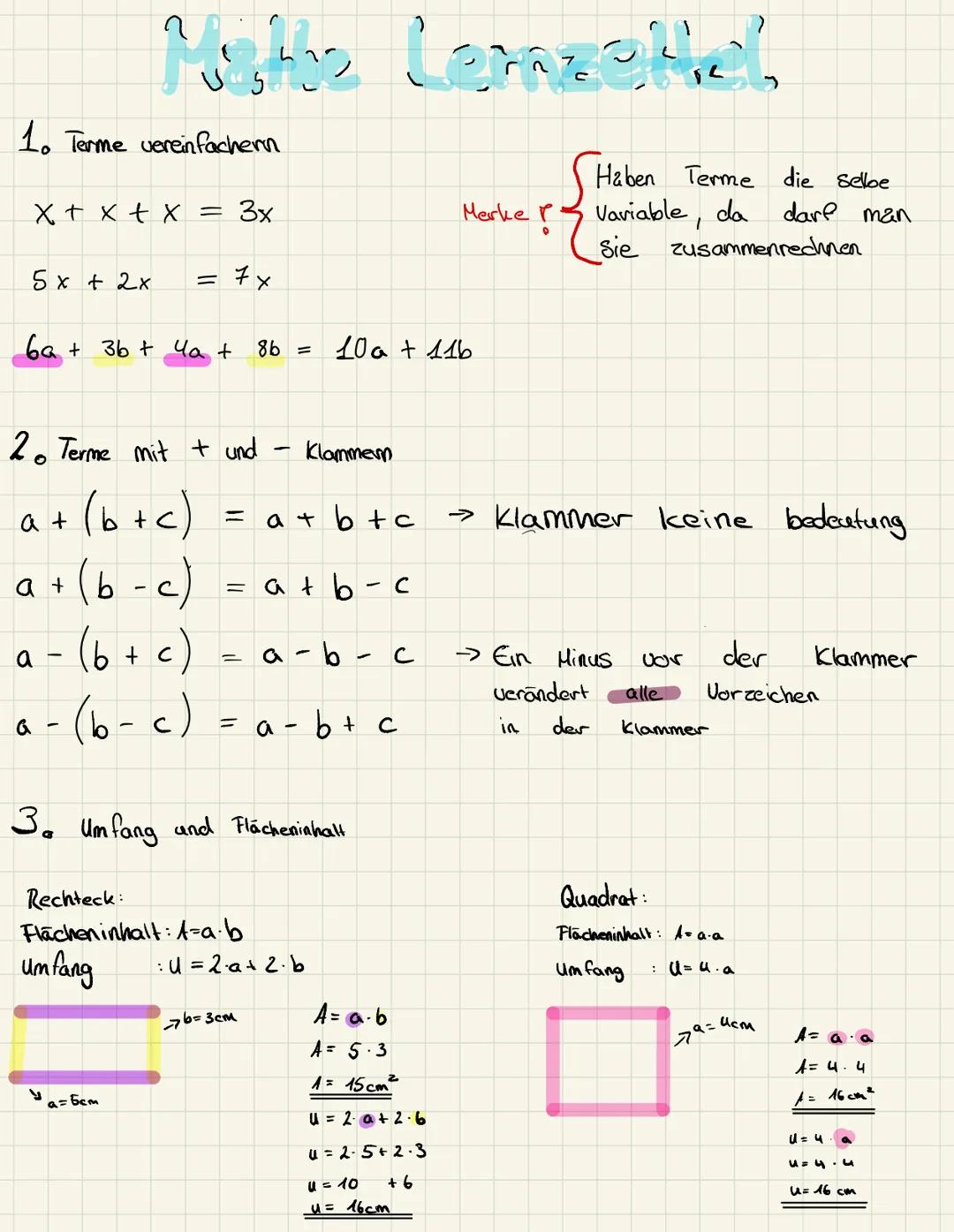 1o Terme vereinfachern
X + x + x = 3x
5x + 2x
ва+ 36+ Чат
a + b
a
Nike Lemzetler
2o Terme mit + und
a + (b+c)
(b-c)
-
G -
y
= 7x
(b + c)
(b-