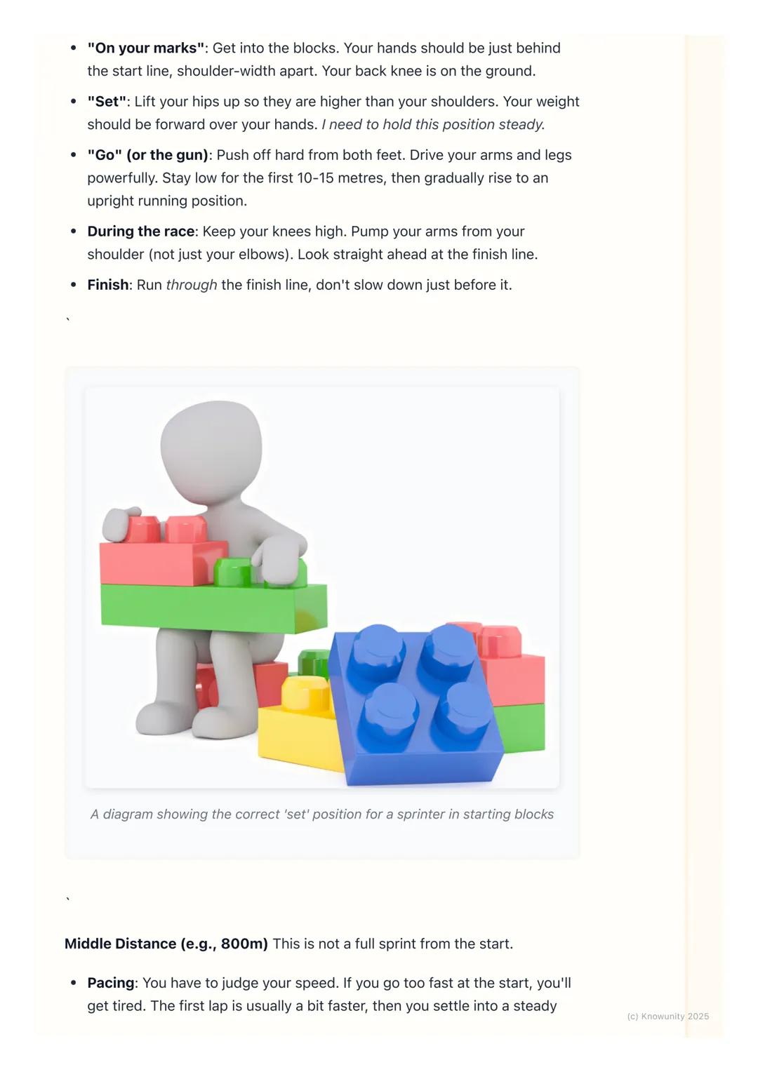 # Athletics (Track and Field)
Introduction to athletics
Athletics is also called 'Track and Field'. It's one of the oldest types of sports