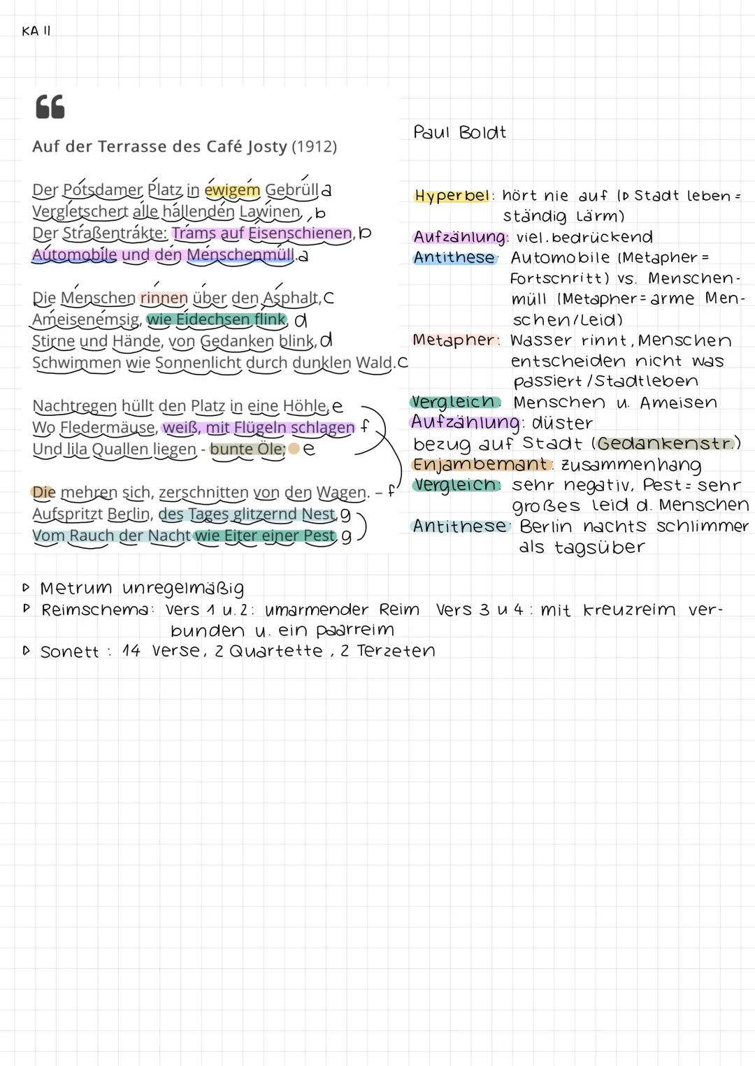 Auf der Terasse des Café Josty