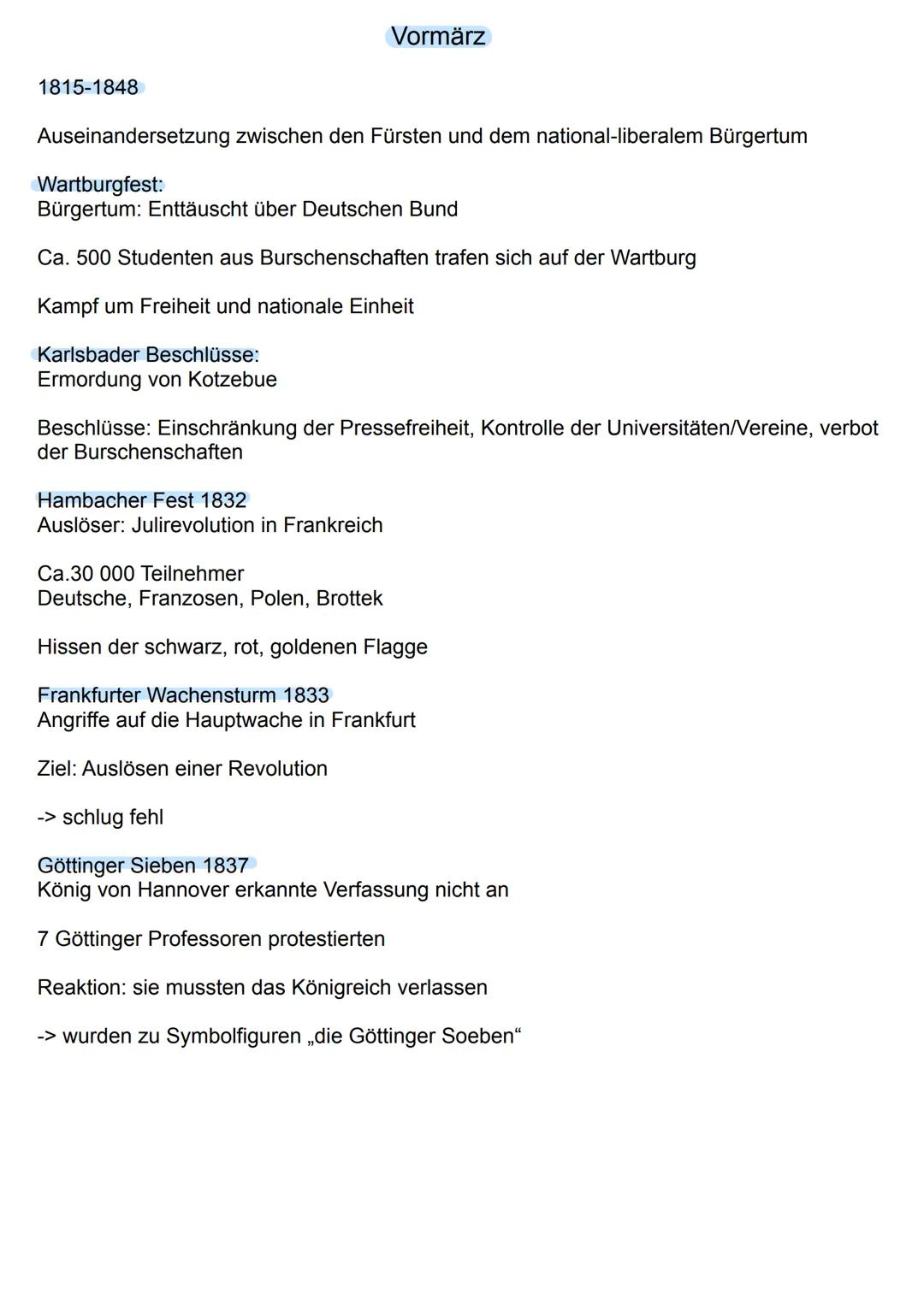 Wiener Kongress
-1815. Politisch und Territotalische Neuordnung Europas nach Niederlage von Napoleon
Ausgangslage:
Nach französischer Revolu