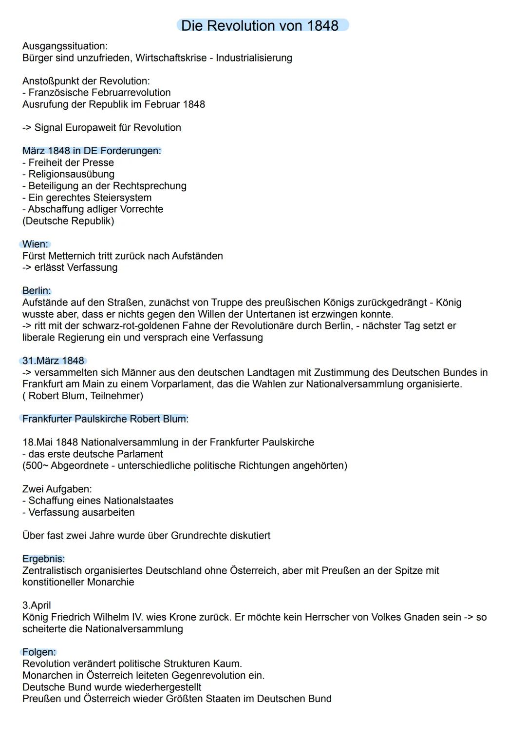 Wiener Kongress
-1815. Politisch und Territotalische Neuordnung Europas nach Niederlage von Napoleon
Ausgangslage:
Nach französischer Revolu