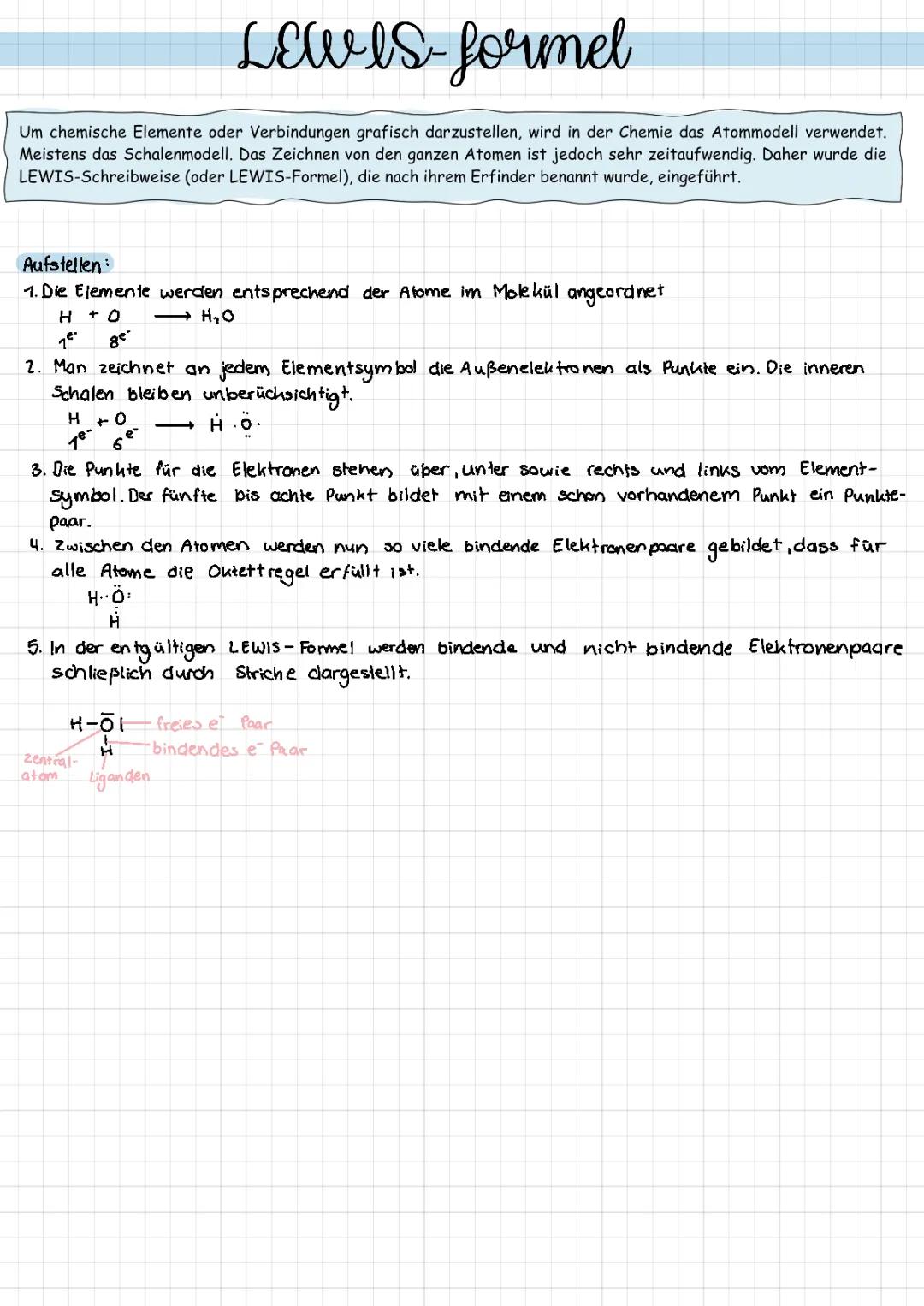 LEWIS-Formel