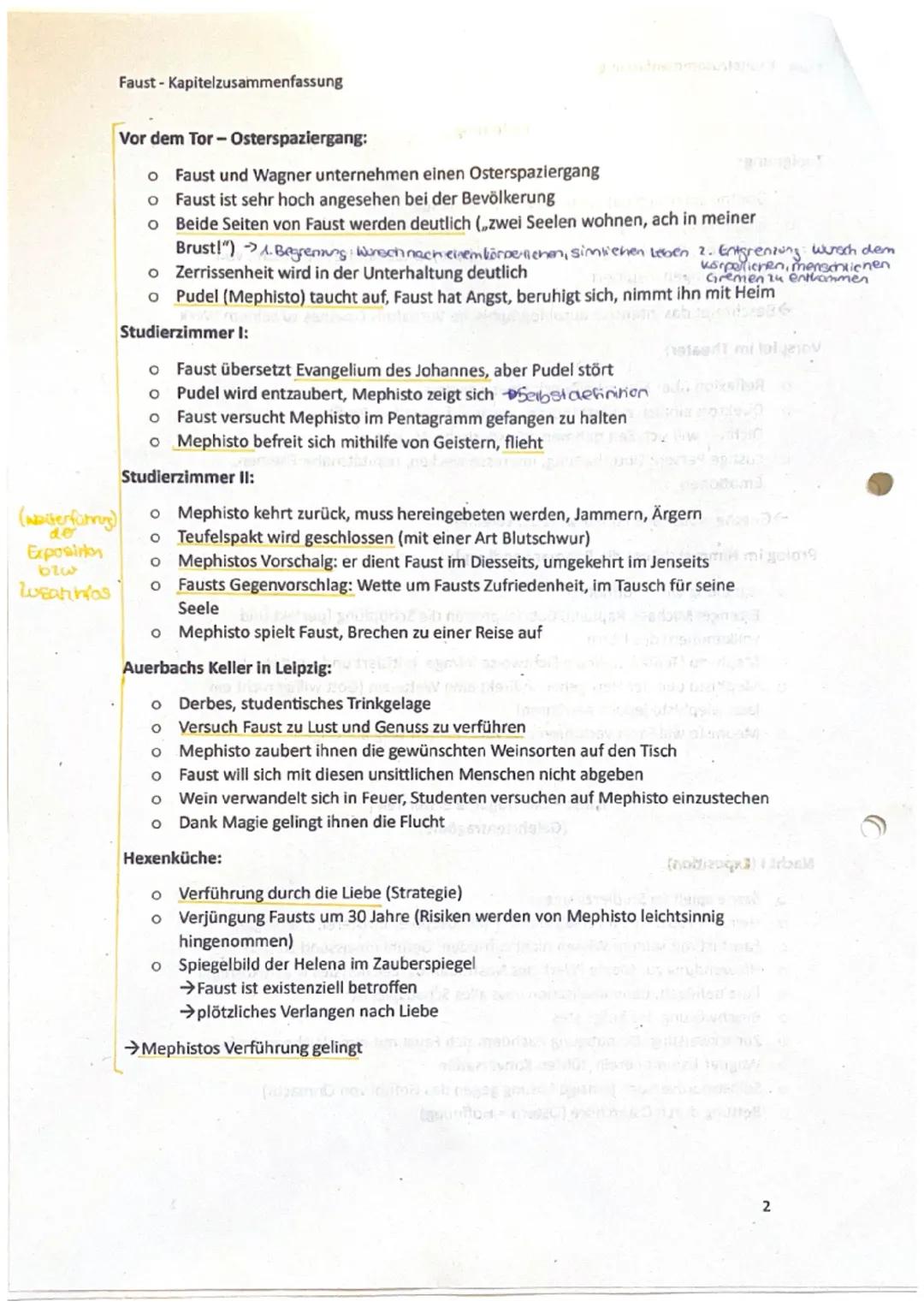 Faust - Kapitelzusammenfassung
Zueignung:
o Goethe setzt sich mit seinem Werk auseinander
o Elegie/Klagegedicht
o Reflexion, Erinnerung an F