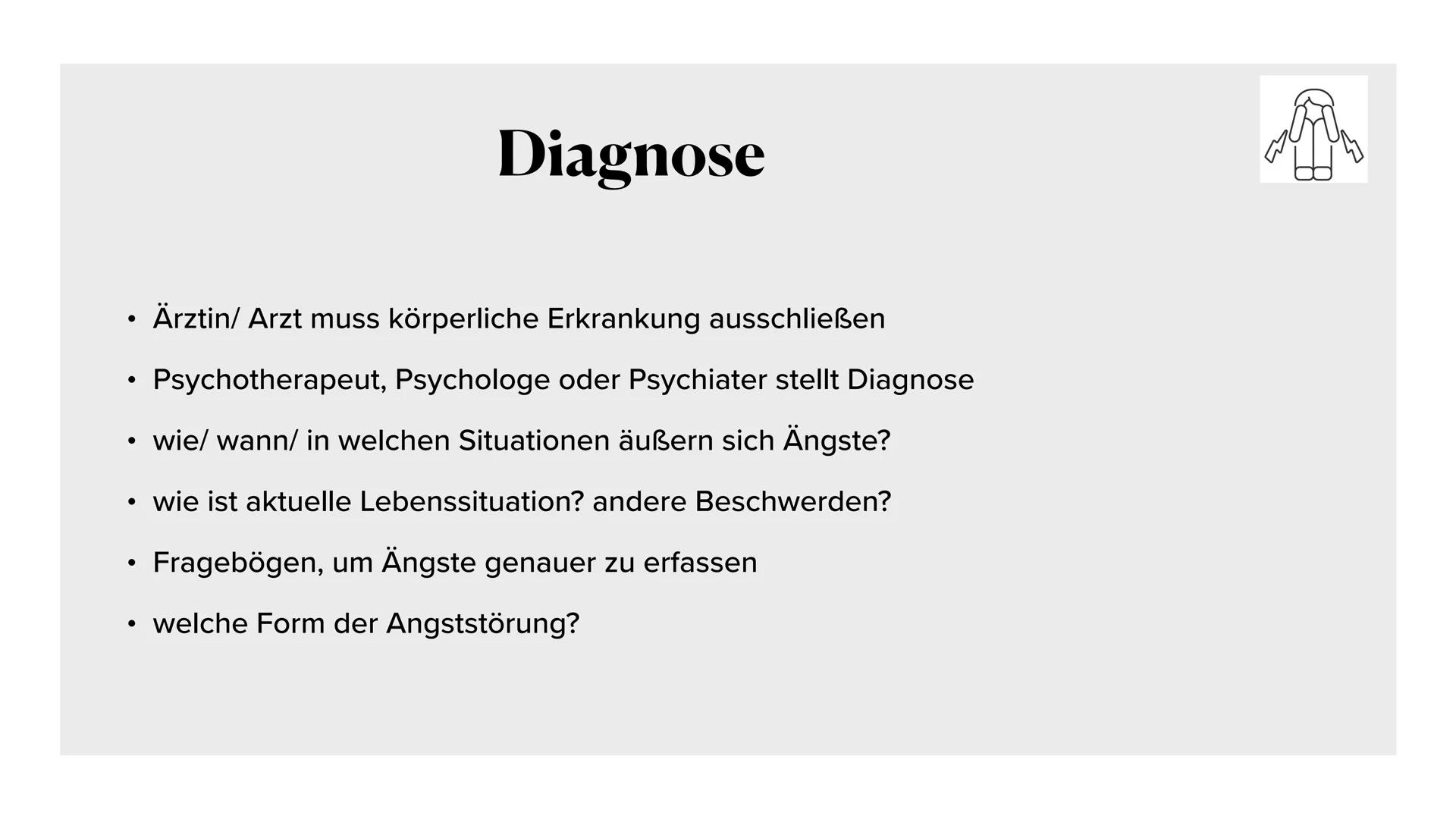 Angststörungen
Kann eine Angststörung das Leben eines Menschen ruinieren?
ANGST • Was sind Angststörungen?
Angst vs. Angststörung
●
●
●
• U