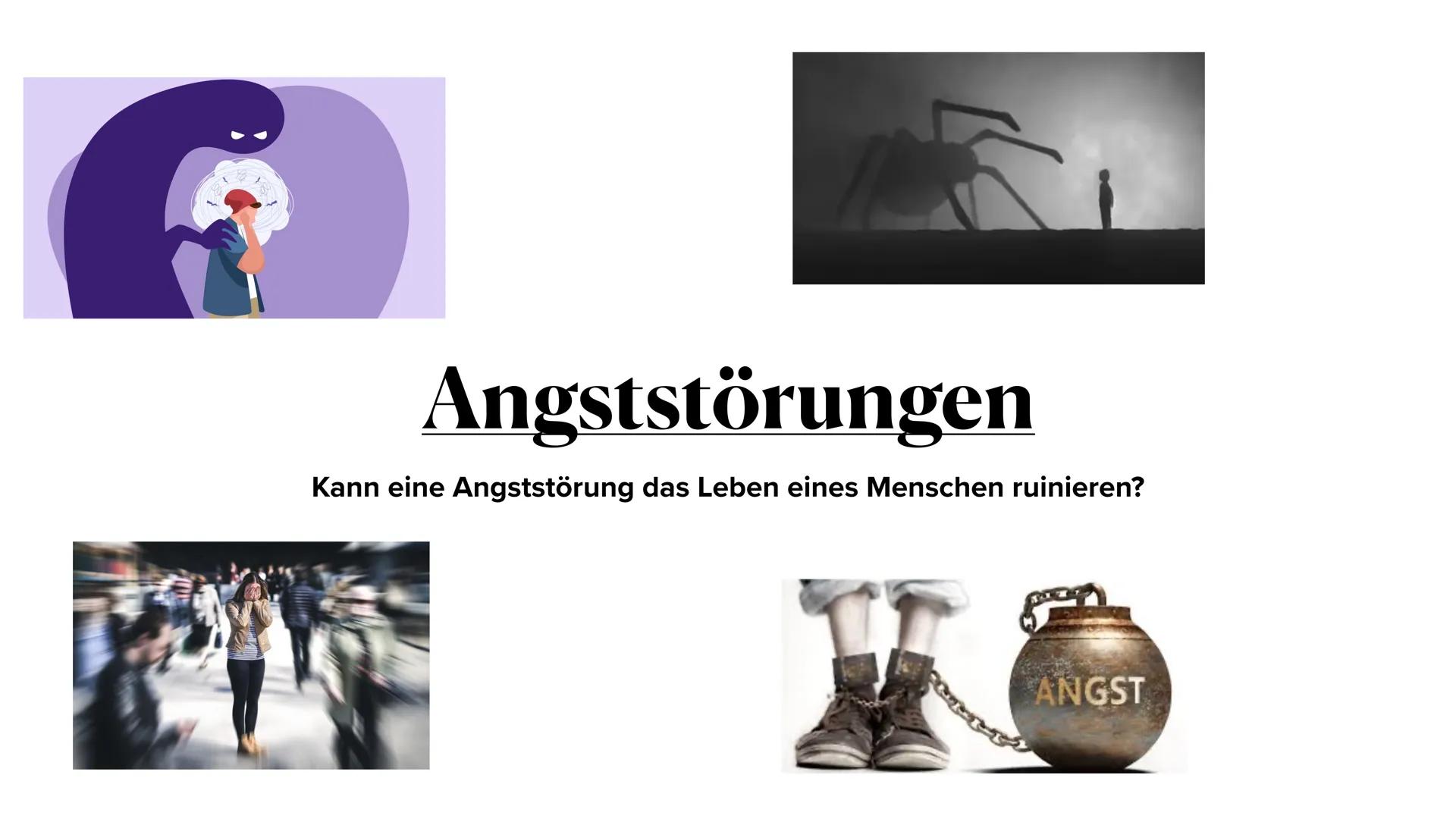 Angststörungen
Kann eine Angststörung das Leben eines Menschen ruinieren?
ANGST • Was sind Angststörungen?
Angst vs. Angststörung
●
●
●
• U