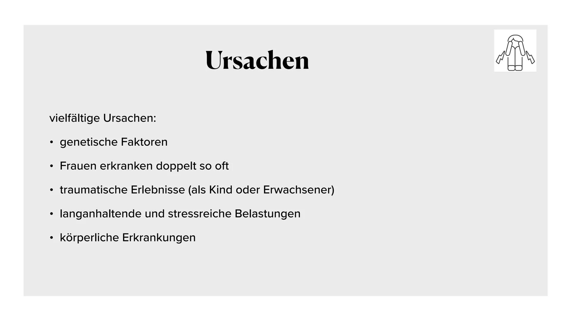 Angststörungen
Kann eine Angststörung das Leben eines Menschen ruinieren?
ANGST • Was sind Angststörungen?
Angst vs. Angststörung
●
●
●
• U