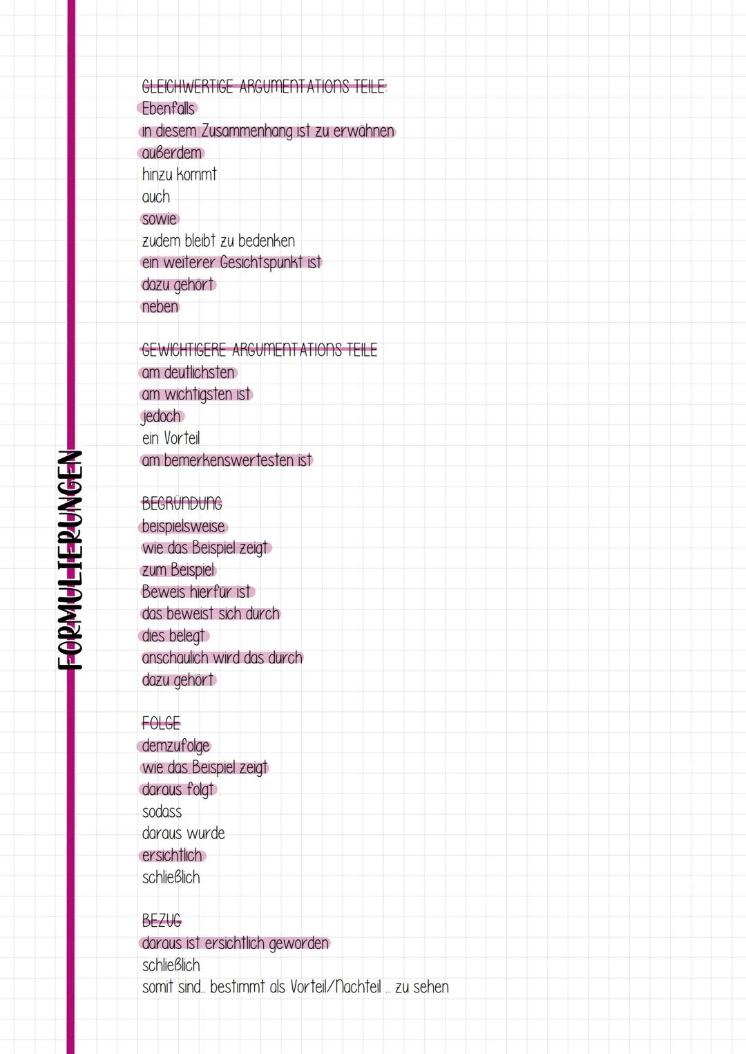 Themafrage
Stoffsammlung
a eigene Ideen aufschreiben
b. Material auswerten
C Oberpunkte auswählen
VORGEHENSWEISE ERÖRTERUNG
Gliederung
Einle