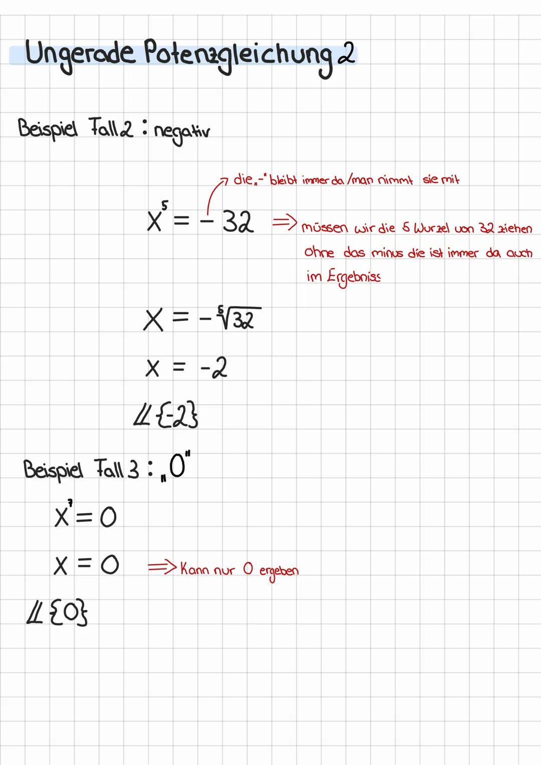 # Negative Hochzahl
Die negative Hochzahl muss umgeschrieben werden
$x^{-3} = \frac{1}{x^3}$
wird positiv
$x^{-2}= 9$
als Bruch
$\frac