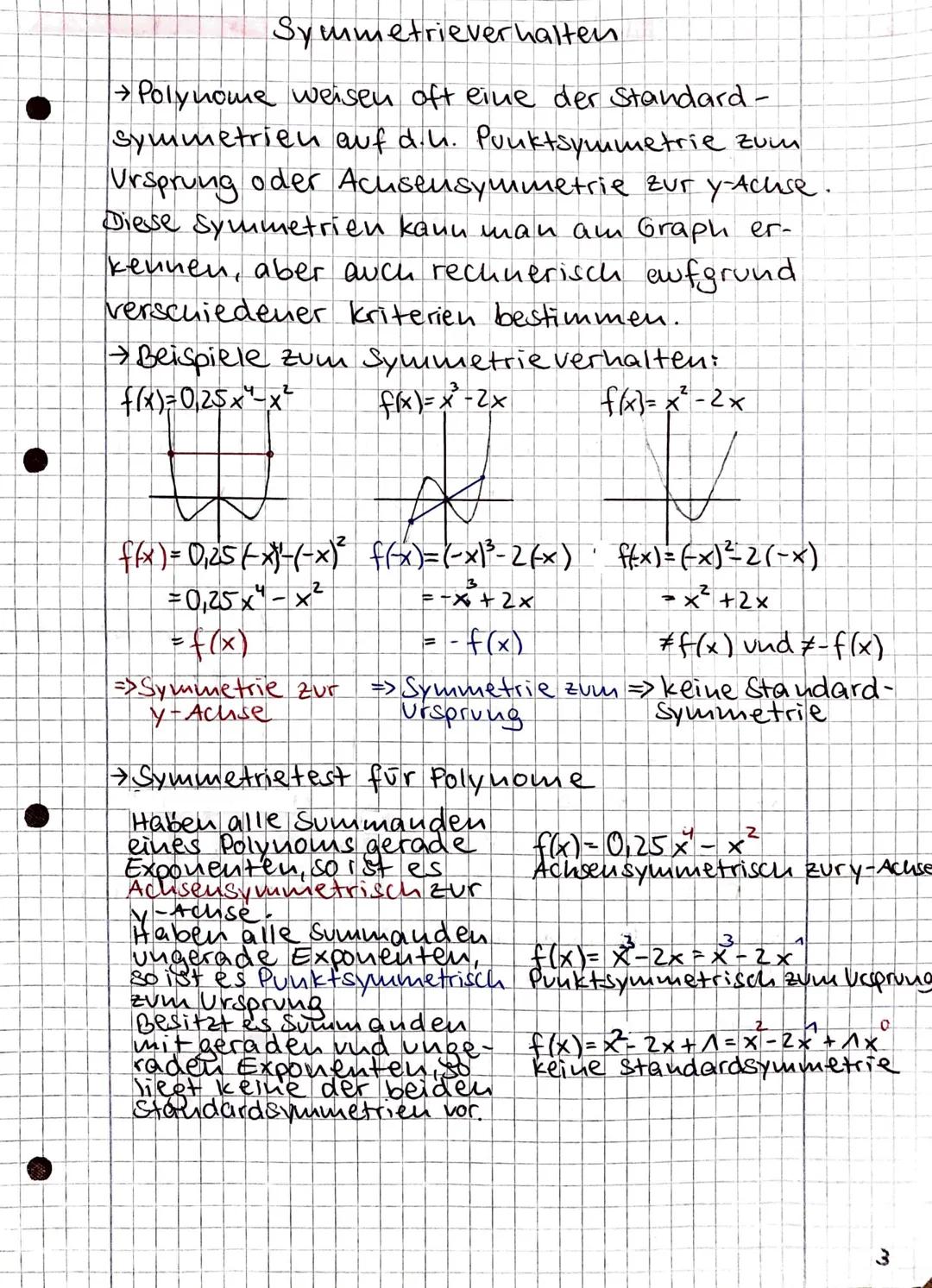 Mathe klausur
→ Überblick:
• Potenzen
• Nullstellen
• Graphen: Monotonie
• Symmetrie
• Scheitelpunkt
• Lokal-/Globalverlouf
↳ Hoch-/