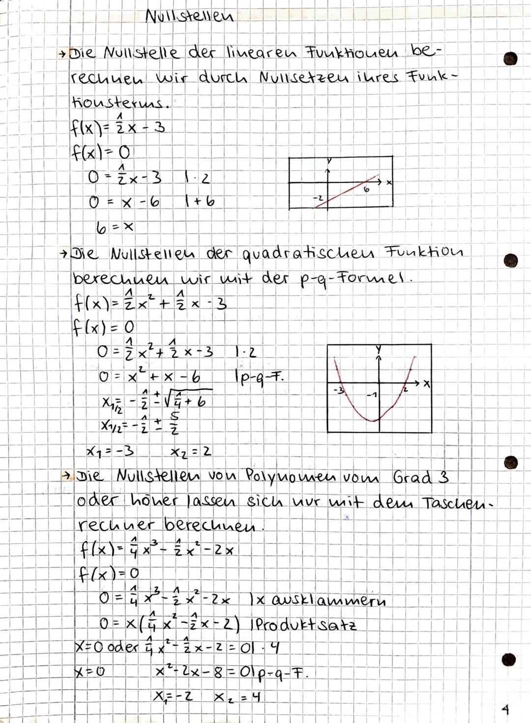 Mathe klausur
→ Überblick:
• Potenzen
• Nullstellen
• Graphen: Monotonie
• Symmetrie
• Scheitelpunkt
• Lokal-/Globalverlouf
↳ Hoch-/