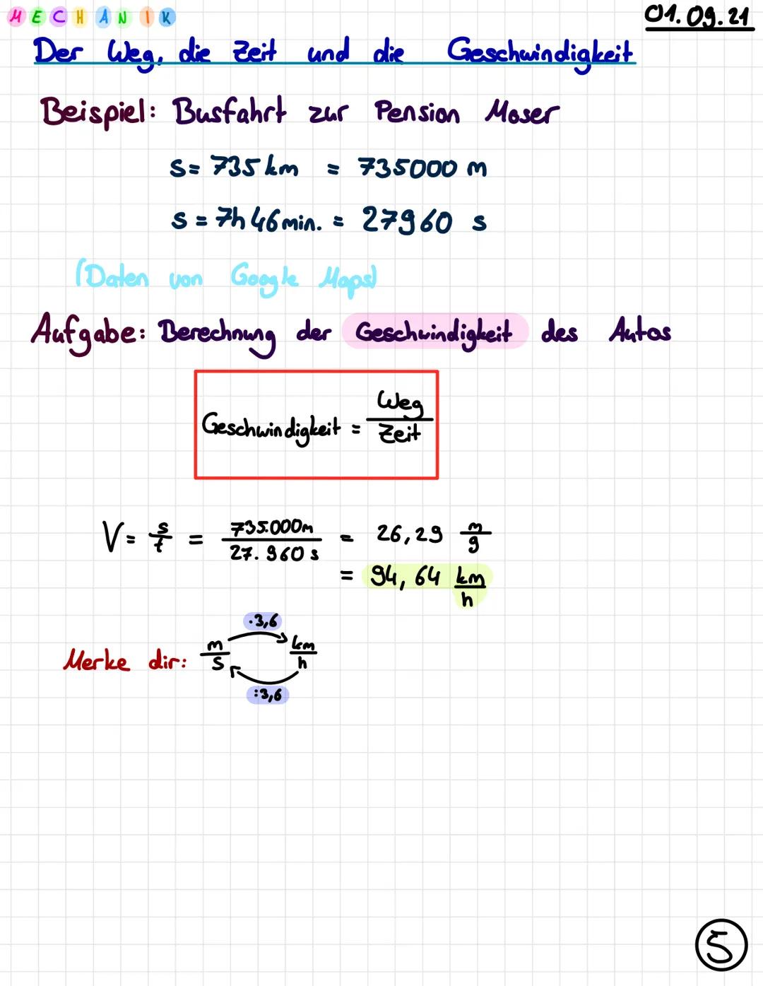 MECHAN
Der Weg, die Zeit und die Geschwindigkeit"
Am Beispiel eines Skifahrer:
MA
weg
Skihang
Strecke
DO Hüte
ein
Der Weg ist die Länge der