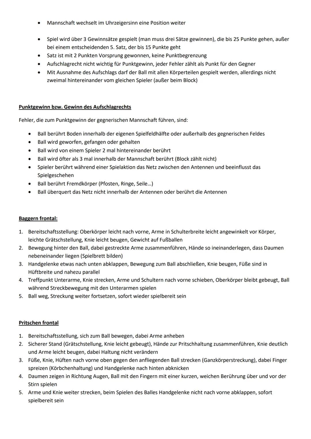Merkmale des Spiels
2 Mannschaften aus je 6 Spielern stehen auf einem durch Netz geteiltem Spielfeld gegenüber
● Ball wird/kann mit allen Kö