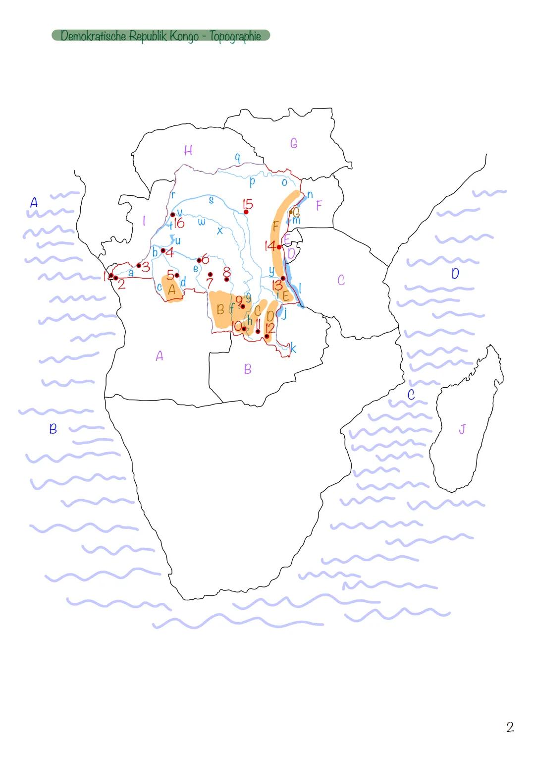 Ressourcenkonflikte - DR Kongo
Alina Prillwitz
12/2
02.03.22 B
Demokratische Republik Kongo - Topographie
H
416
Yu
A
14.h
2 Demokratische Re