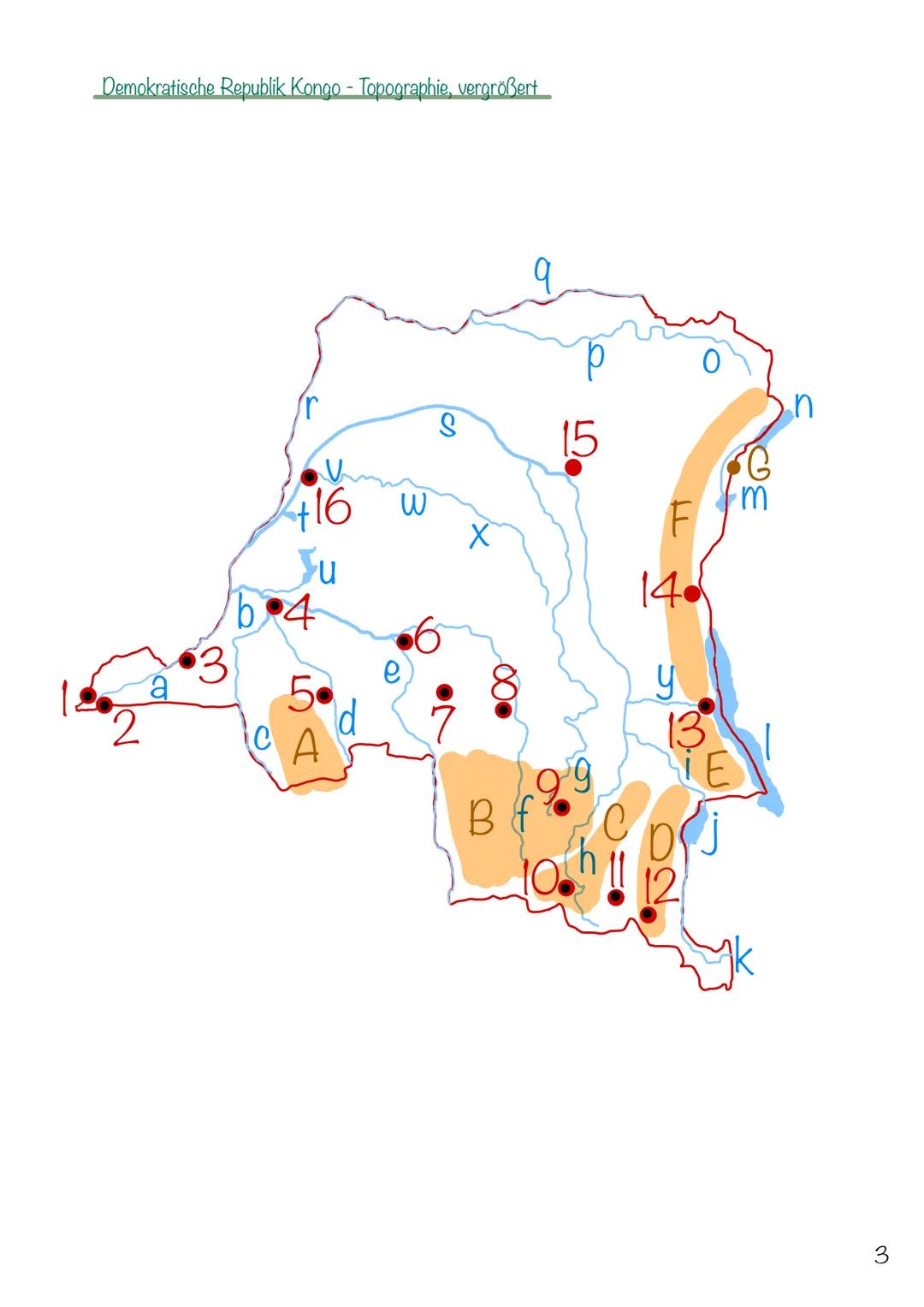 Ressourcenkonflikte - DR Kongo
Alina Prillwitz
12/2
02.03.22 B
Demokratische Republik Kongo - Topographie
H
416
Yu
A
14.h
2 Demokratische Re