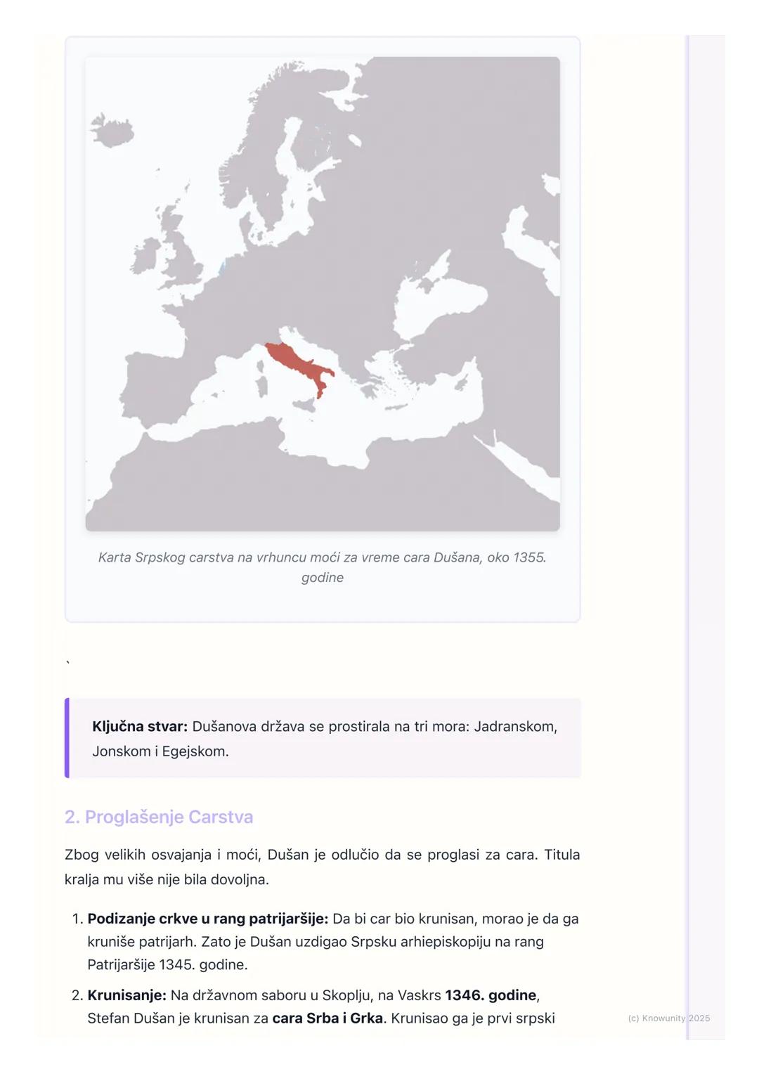 # Srpsko carstvo – Dušan Silni
Srpsko carstvo - Vrhunac srednjovekovne Srbije
Srbija je u vreme Stefana Dušana dostigla svoj vrhunac. Post