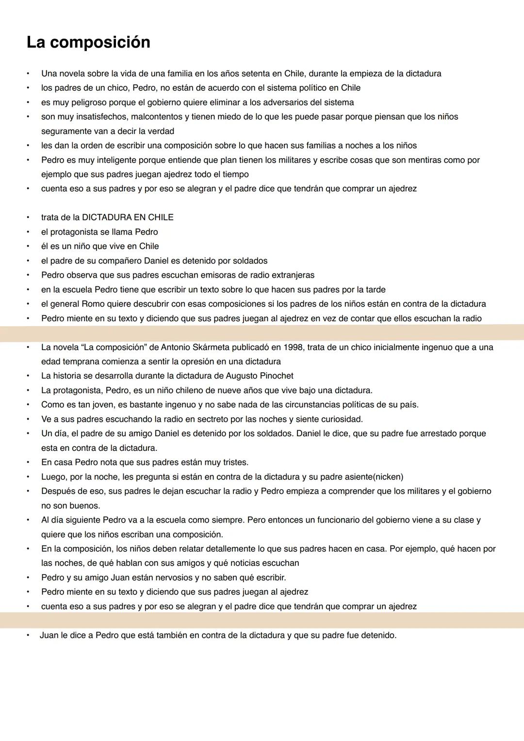 La composición
Una novela sobre la vida de una familia en los años setenta en Chile, durante la empieza de la dictadura
los padres de un chi
