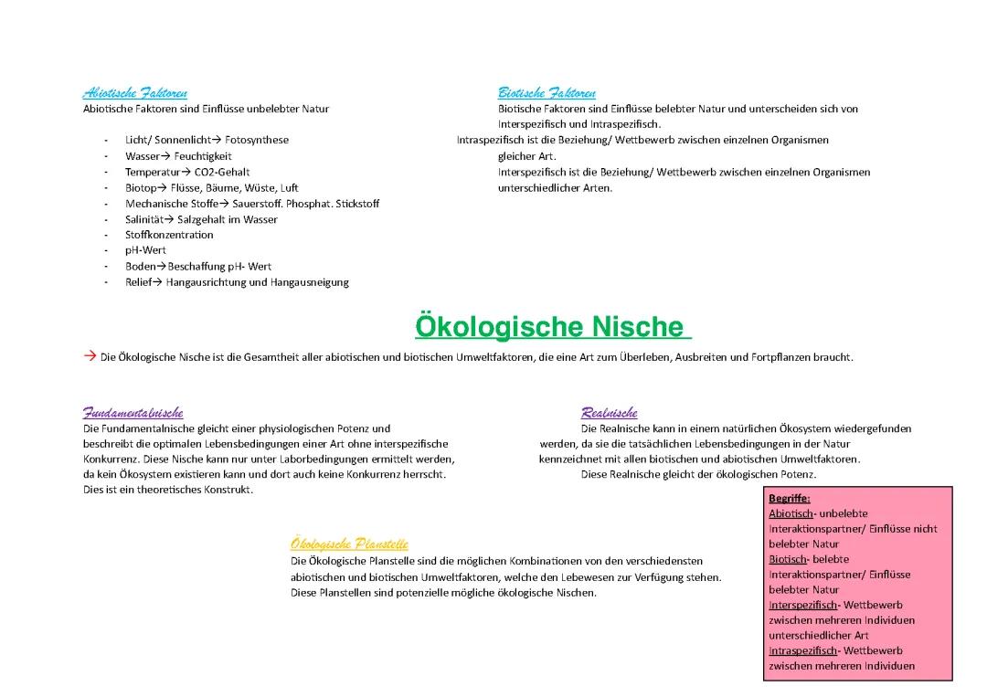 Ökologische Nische