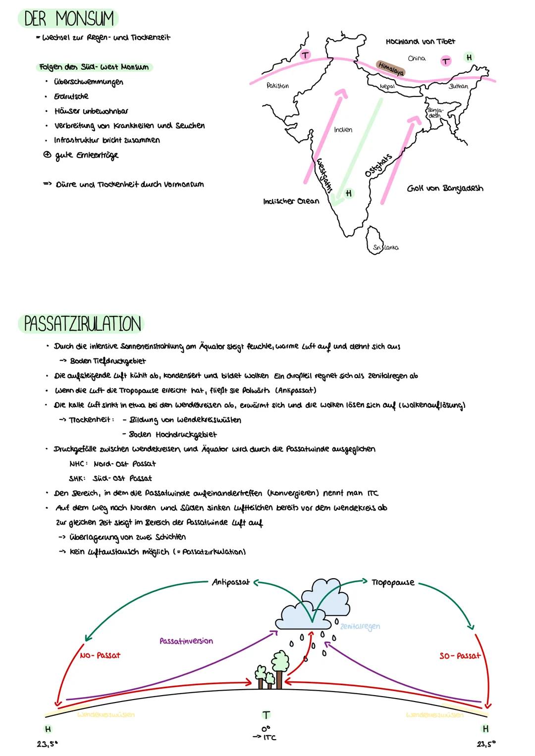 GRUNDLAGEN
Klimafaktoren:
.
•
geographische Breite
• am Nordpol ist es kälter als 2.3. am Äquator, da die gleiche Menge Sonnenstrahlen an de