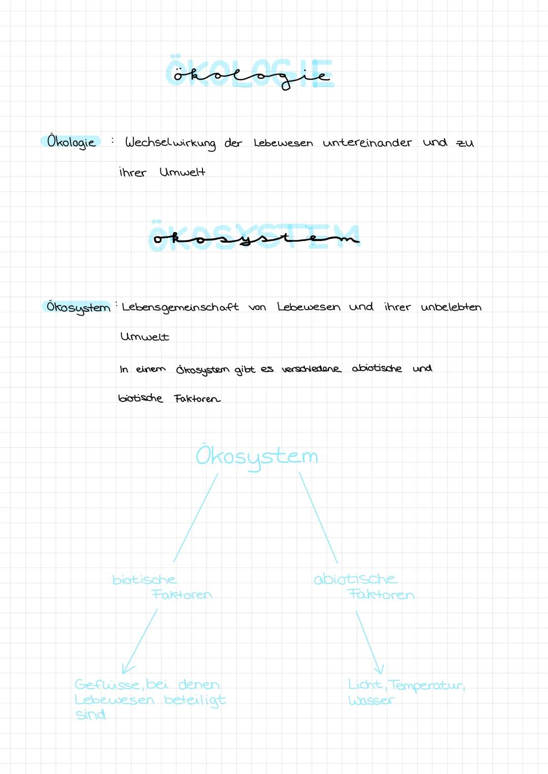 # Ökologie
ökologie
:
Wechselwirkung der Lebewesen untereinander und zu
ihrer Umwelt
okosys
e
Ökosystem Lebensgemeinschaft von Lebewesen