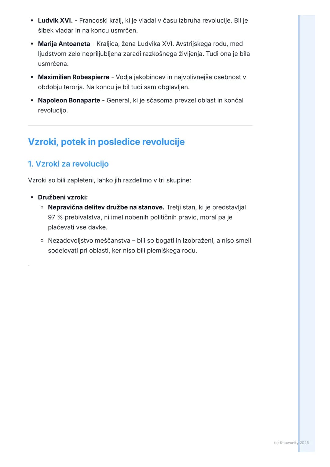 # Francoska revolucija: Vzroki,
potek in pomen
Francoska revolucija: Vzroki, potek in pomen
Francoska revolucija je bila eno najpomembnejš