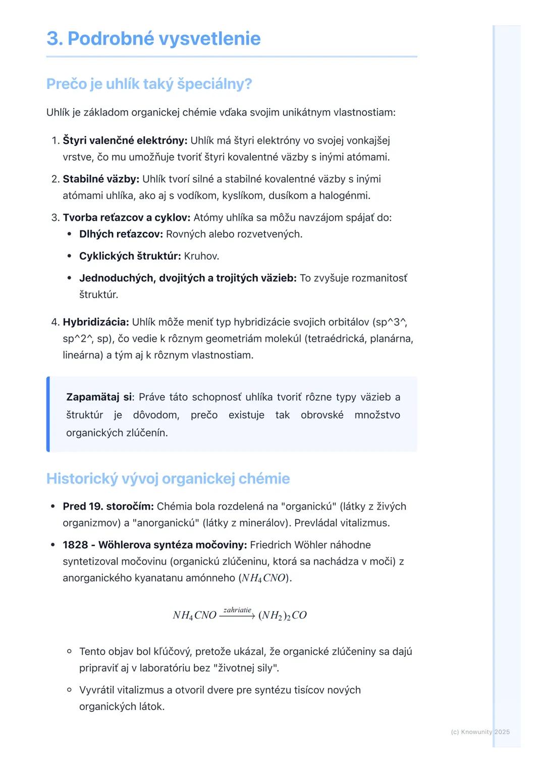 # Predmet a význam organickej
chémie
1. Prehľad a úvod
Organická chémia je obrovská a fascinujúca oblasť chémie, ktorá sa zaoberá
štúdiom