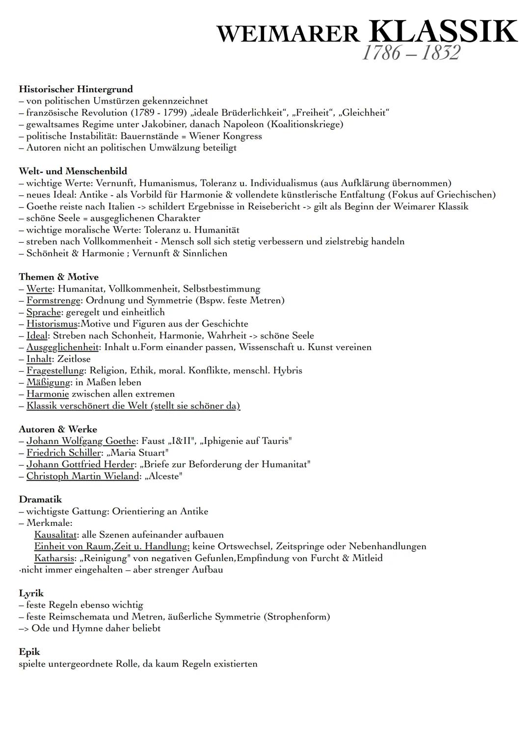 # EPOCHEN
Aufklärung - Sturm und Drang - Weimarer Klassik - Romantik - Vormärz-poetischer Realismus-Naturalismus-Expressionismus - Moderne