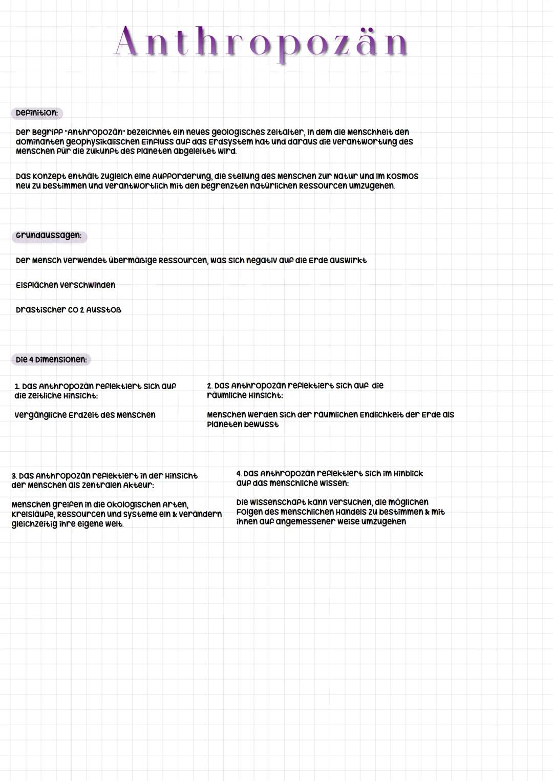 Definition:
Der Begriff "Anthropozán" bezeichnet ein neues geologisches zeitalter, in dem die Menschheit den
dominanten geophysikalischen Ei