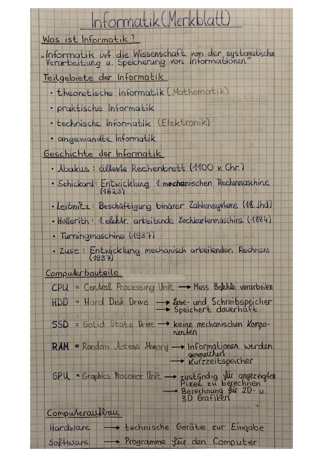 Informatik/Geschichte der Informatik/Computeraufbau/Binär- Hexadezimalsytem