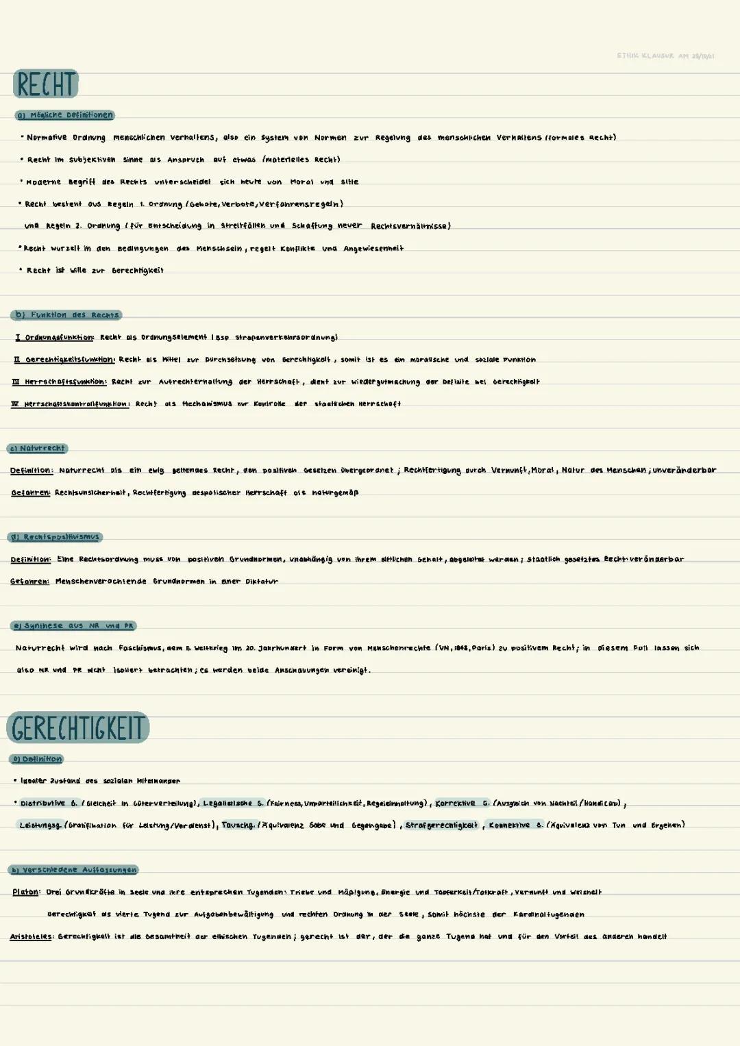 Recht und Gerechtigkeit