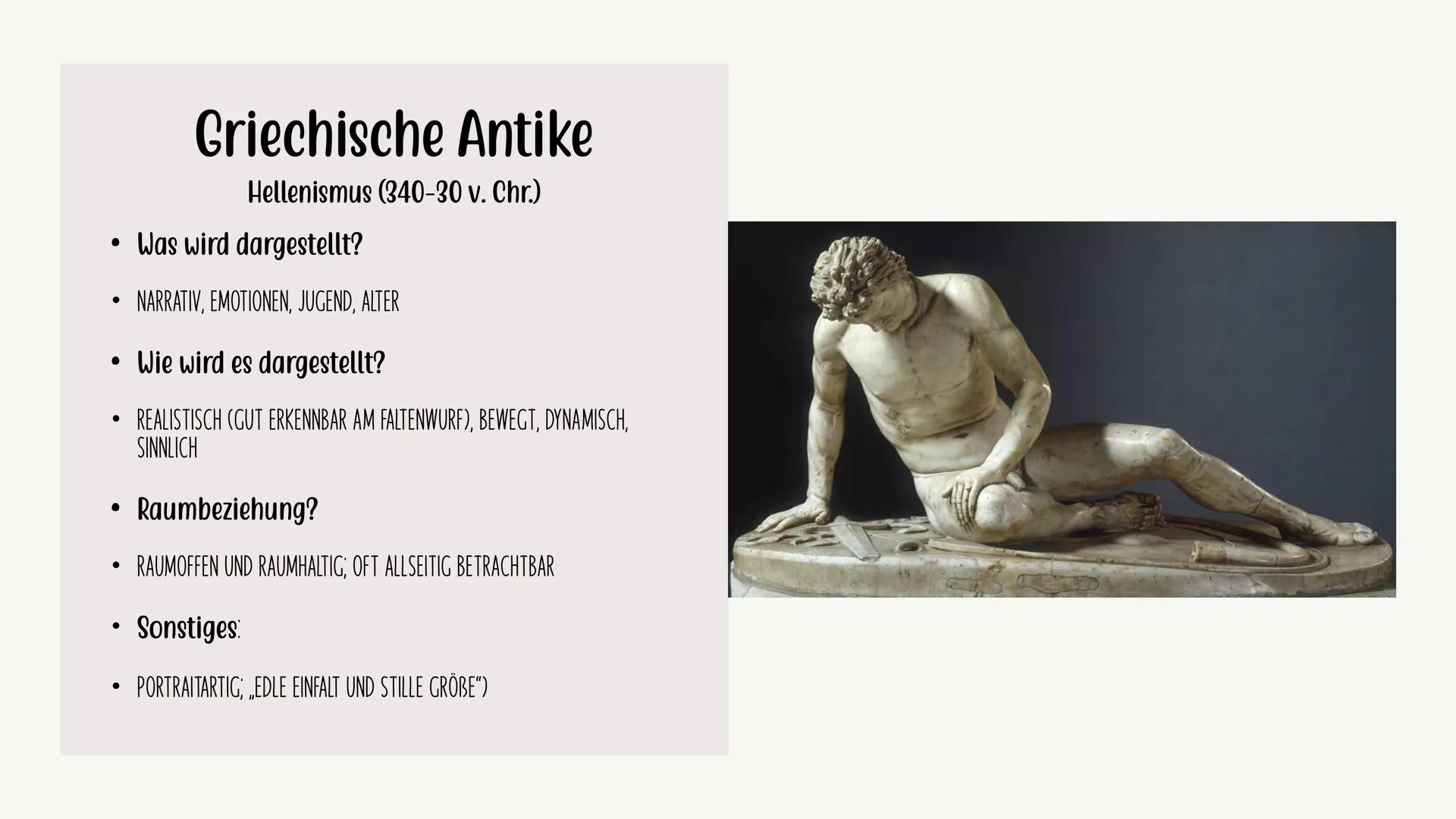 # Die Entwicklung des
Menschenbildes von der Antike
bis zur Gegenwart
ERGEBNISSICHERUNG VON ELEANOR BOYLES # Die Griechische Antike
Die A