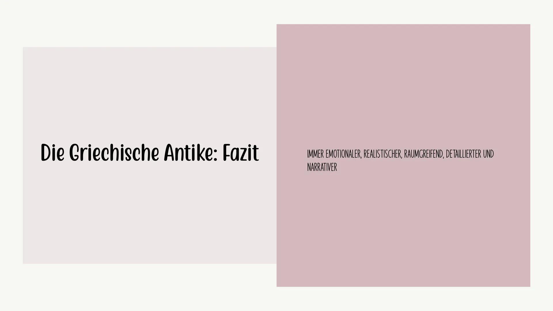# Die Entwicklung des
Menschenbildes von der Antike
bis zur Gegenwart
ERGEBNISSICHERUNG VON ELEANOR BOYLES # Die Griechische Antike
Die A