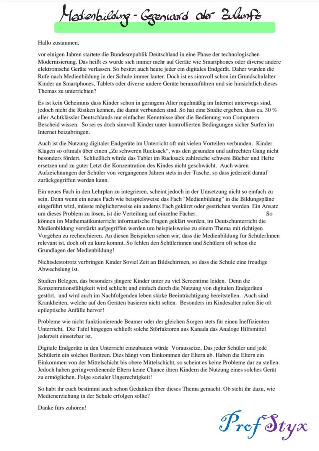 # Klaser: Verfassen enes Redestrips
Arbeitsauftrag:
1. Fasse die Materialien Zusammen und gehe dabei auf Relevanz und Verwertbarkeit
ein.