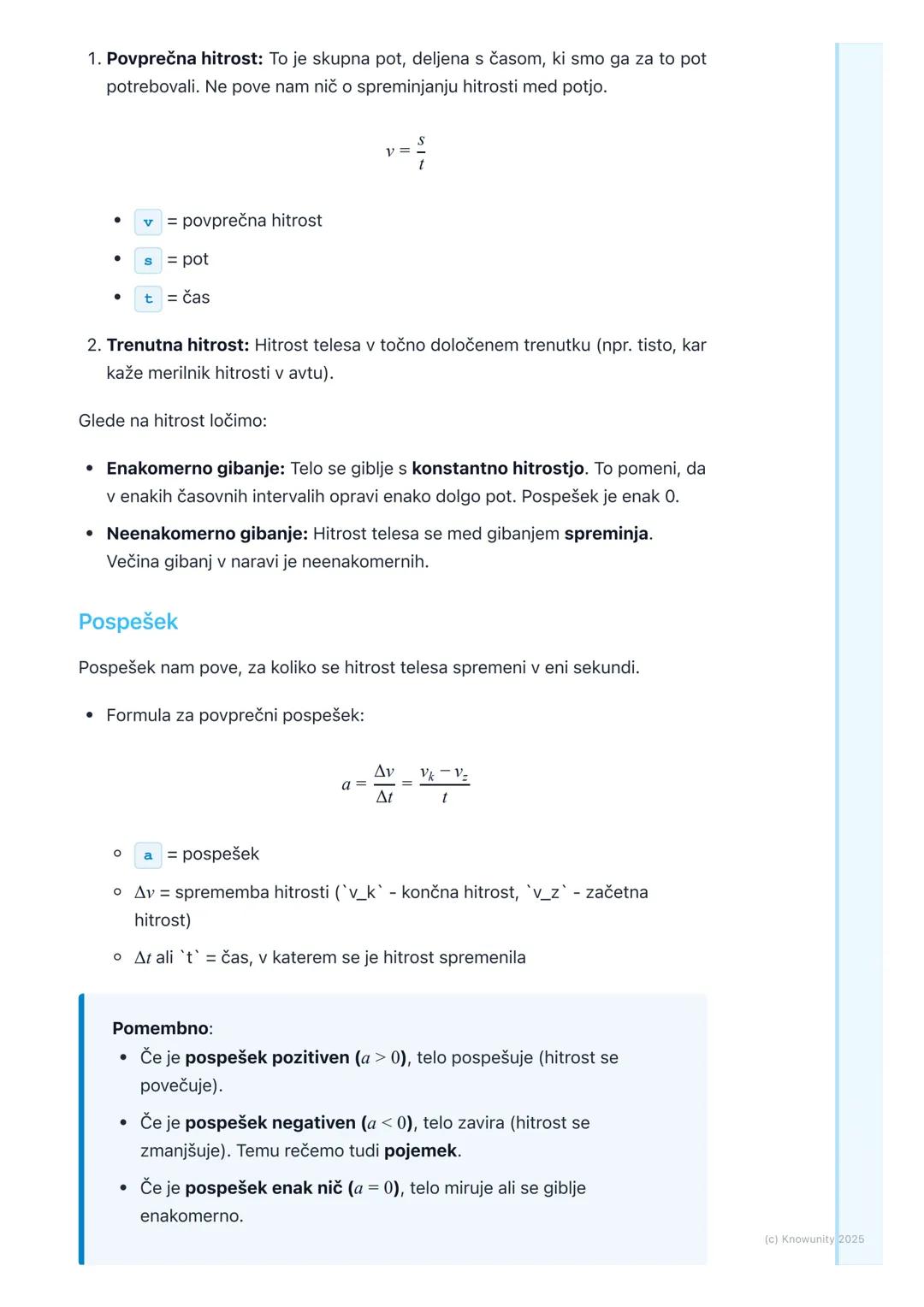# Gibanje
Uvod v gibanje
Gibanje je ena najbolj osnovnih stvari v naravi. Vse okoli nas se giblje, od
planetov v vesolju do avtomobilov na