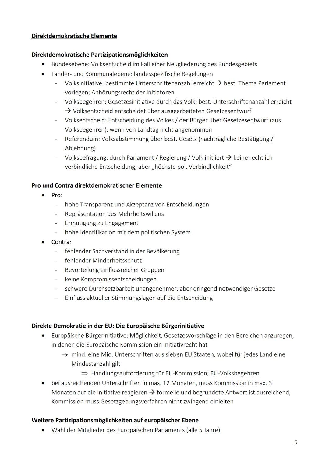 12.1. Politische Partizipation zwischen Anspruch und Wirklichkeit
Partizipationsformen
●
●
Partizipationsmöglichkeiten des Volkes auf Bundes