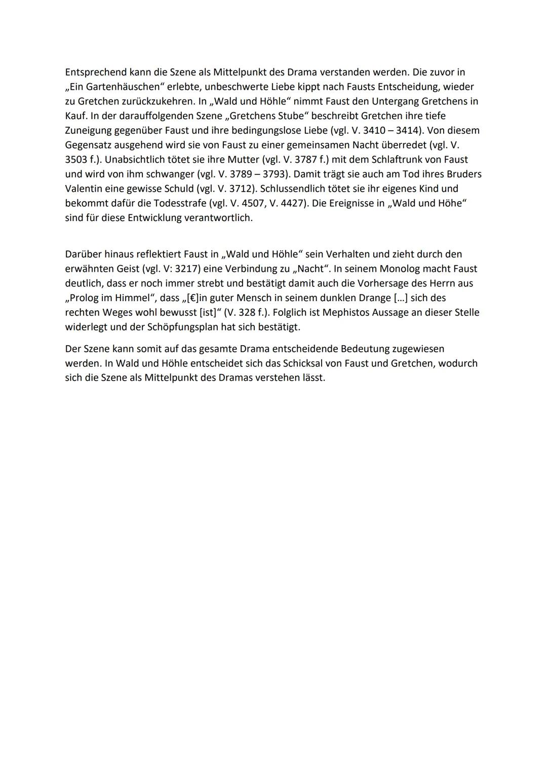 Szeneninterpretation Faust I
Wald und Höhle
Der Szenenausschnitt Vers 3251-3371 der Szene ,,Wald und Höhle" aus dem Drama ,,Faust -
Der Trag