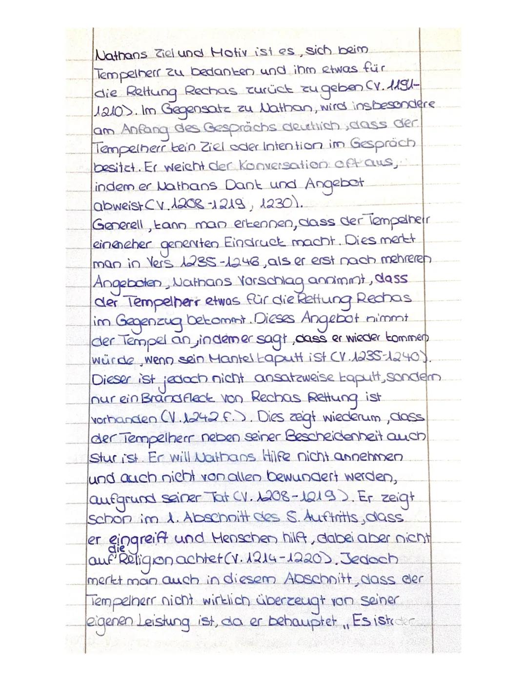 er Szenenanalyse.
Sara S.
Deutsch LK QA
11. Aufzug, S. Auftritt:
Das Drama, Nathan der Weise", verfasst von
Gotthold Ephraim Lessing, wurde