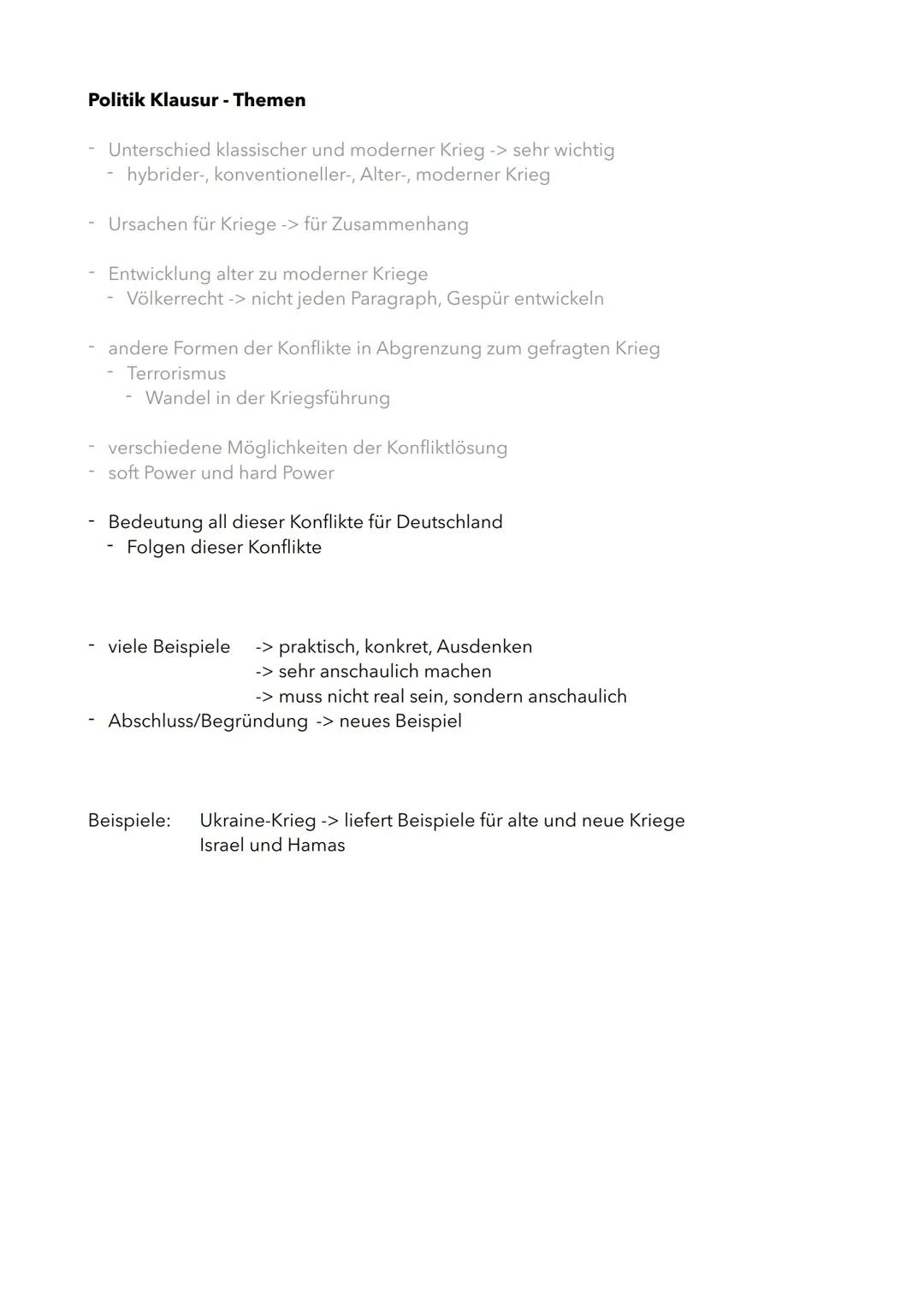 alte und neue Kriege