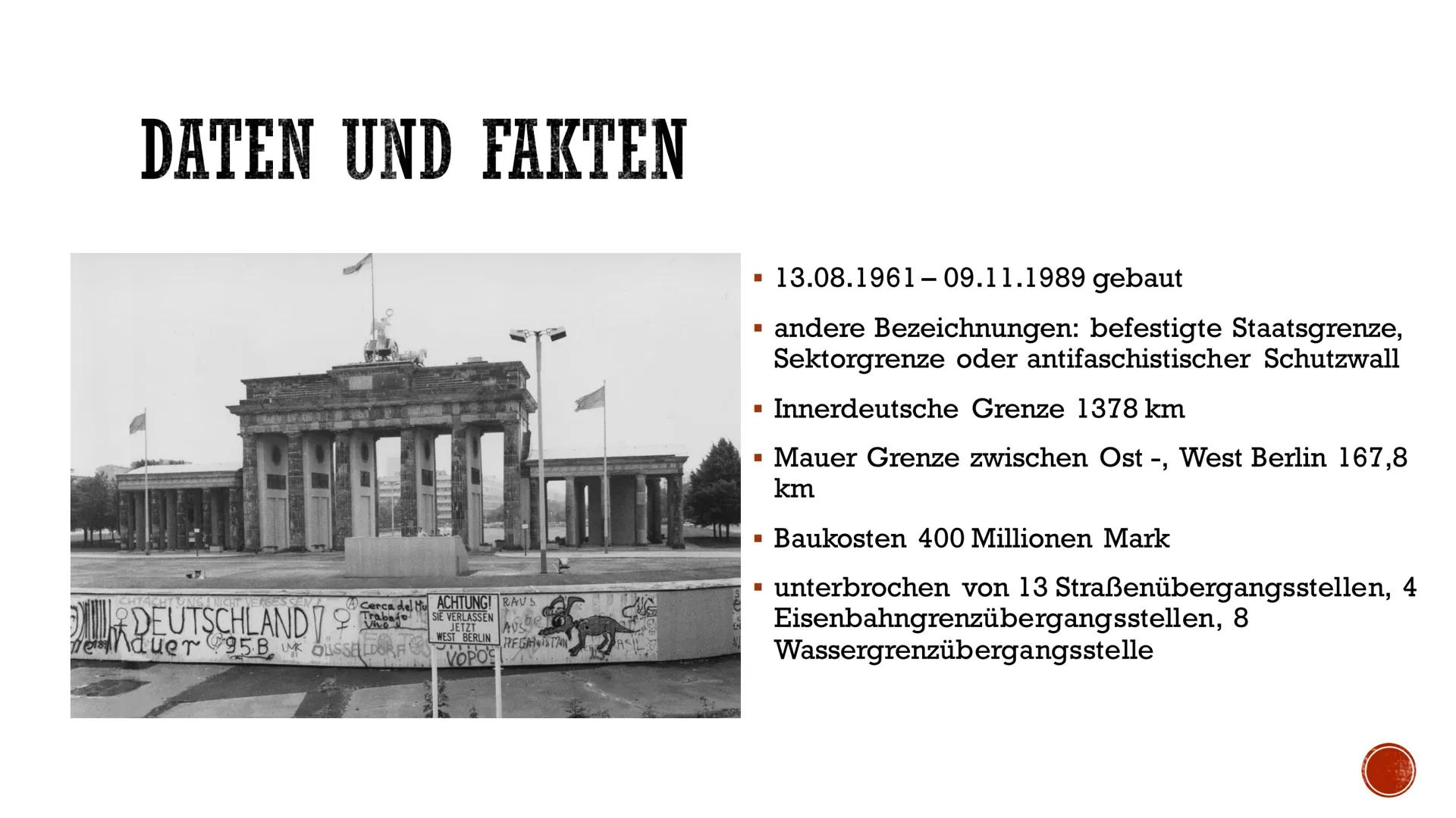 ======
====
EEEE
BERLINER MAUER ÜBERSICHT
Daten und Fakten
Gründe für den
Mauerbau
Grenzaufbau
Folgen
Kahoot
Grenzverlauf in Deutschland
Gre