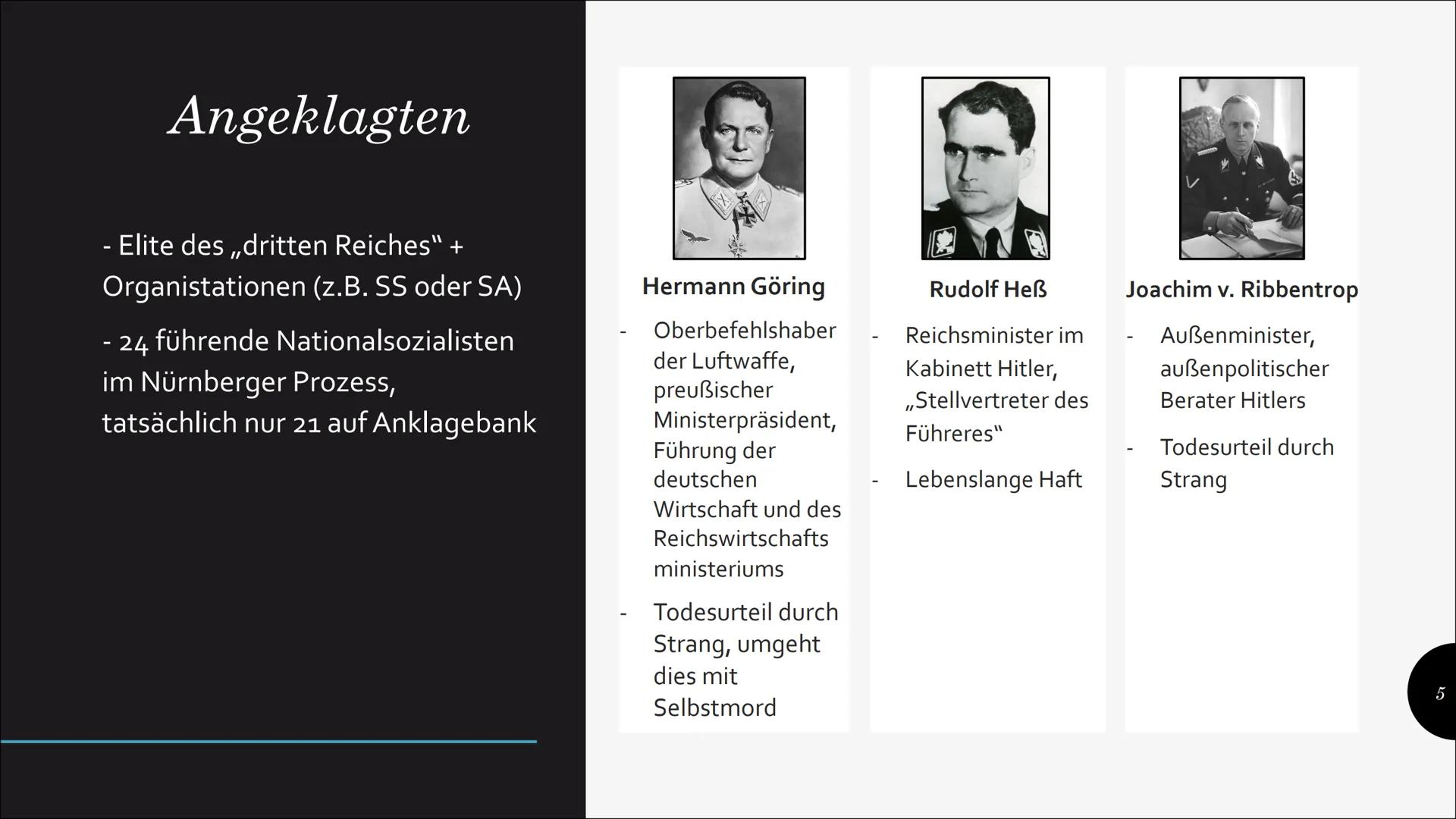 # Nürnberger Prozess
EIN PROZESS GEGEN KRIEGSVERBRECHER
Die Nürnberger Prozesse waren eine Reihe von
Gerichtsverfahren, bei denen die NS-H