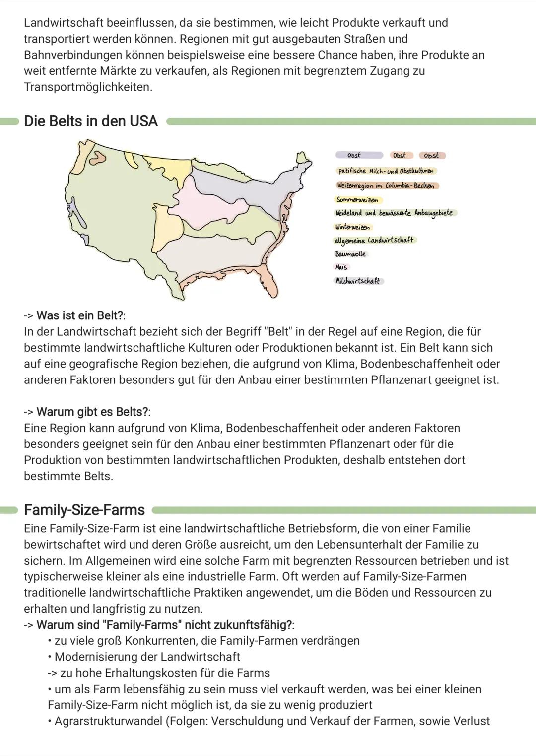 # Landwirtschaft in der USA
Die Landwirtschaft in den USA ist sehr produktiv und technologisch fortschrittlich. Es
werden hauptsächlich Get
