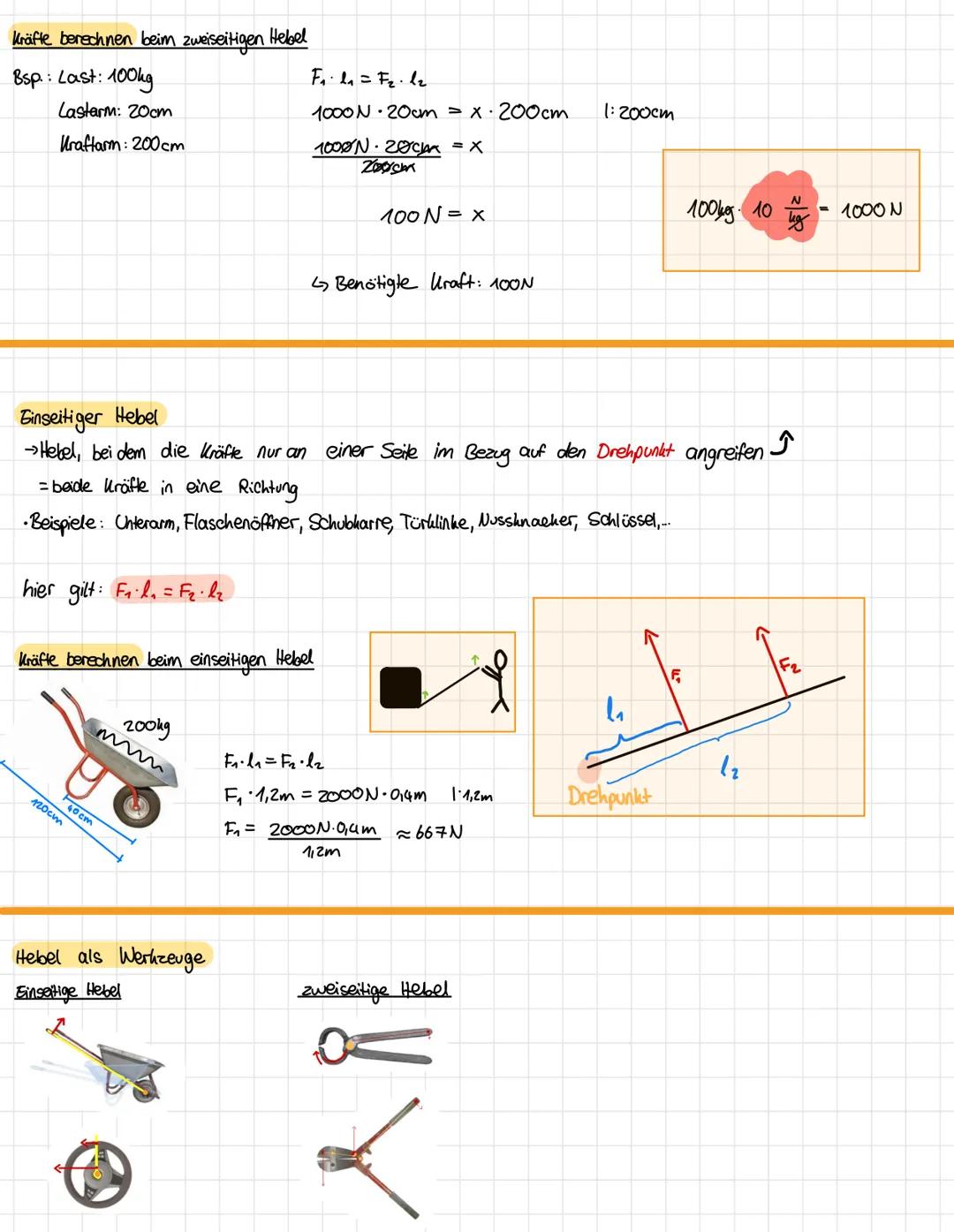 Hebel
Was ist der Hebel?
• Gerät zur Kraftumformung
• starrer und stabförmiger Körper, um einen Drehpunkt drehbar
• Zweck: große Gewichte mi