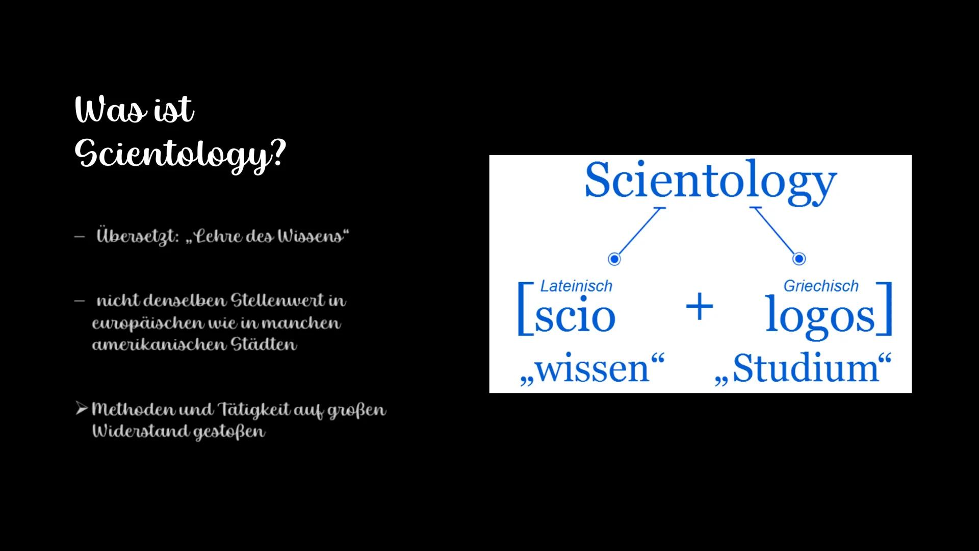 Scientology
*
SCIENTOLOGY
26 27. ●
Was ist Scientology?
Symbol
Entstehung
• Lehre
• Einnahmen
Ziel
Inhaltsverzeichnis
Heutzutage
●
●
●
●
●
●