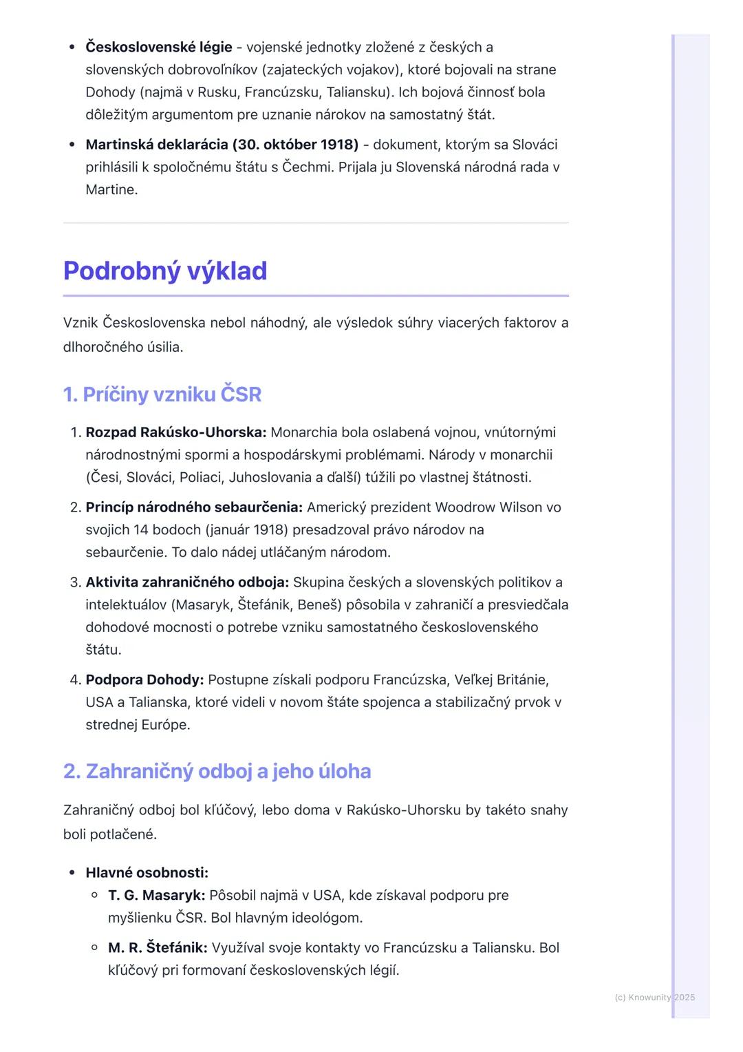 # Vznik Československej
republiky
Prehľad a úvod
Takže, ideme na vznik Československej republiky. Toto je fakt dôležitá téma,
lebo hovorí