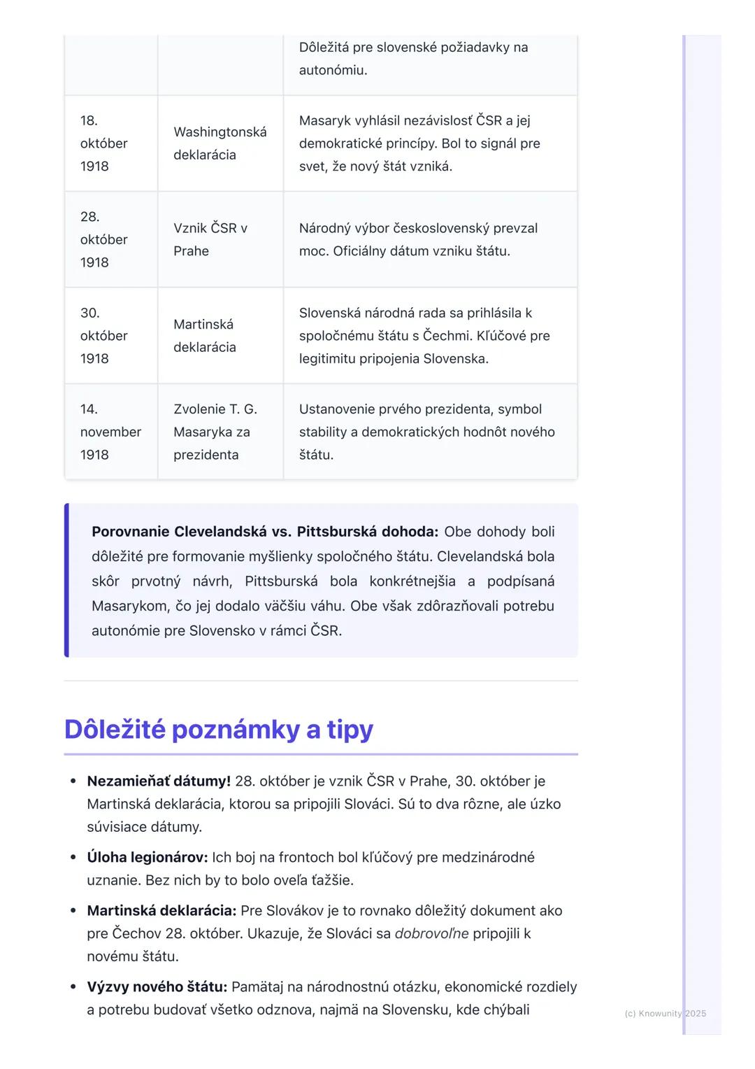 # Vznik Československej
republiky
Prehľad a úvod
Takže, ideme na vznik Československej republiky. Toto je fakt dôležitá téma,
lebo hovorí