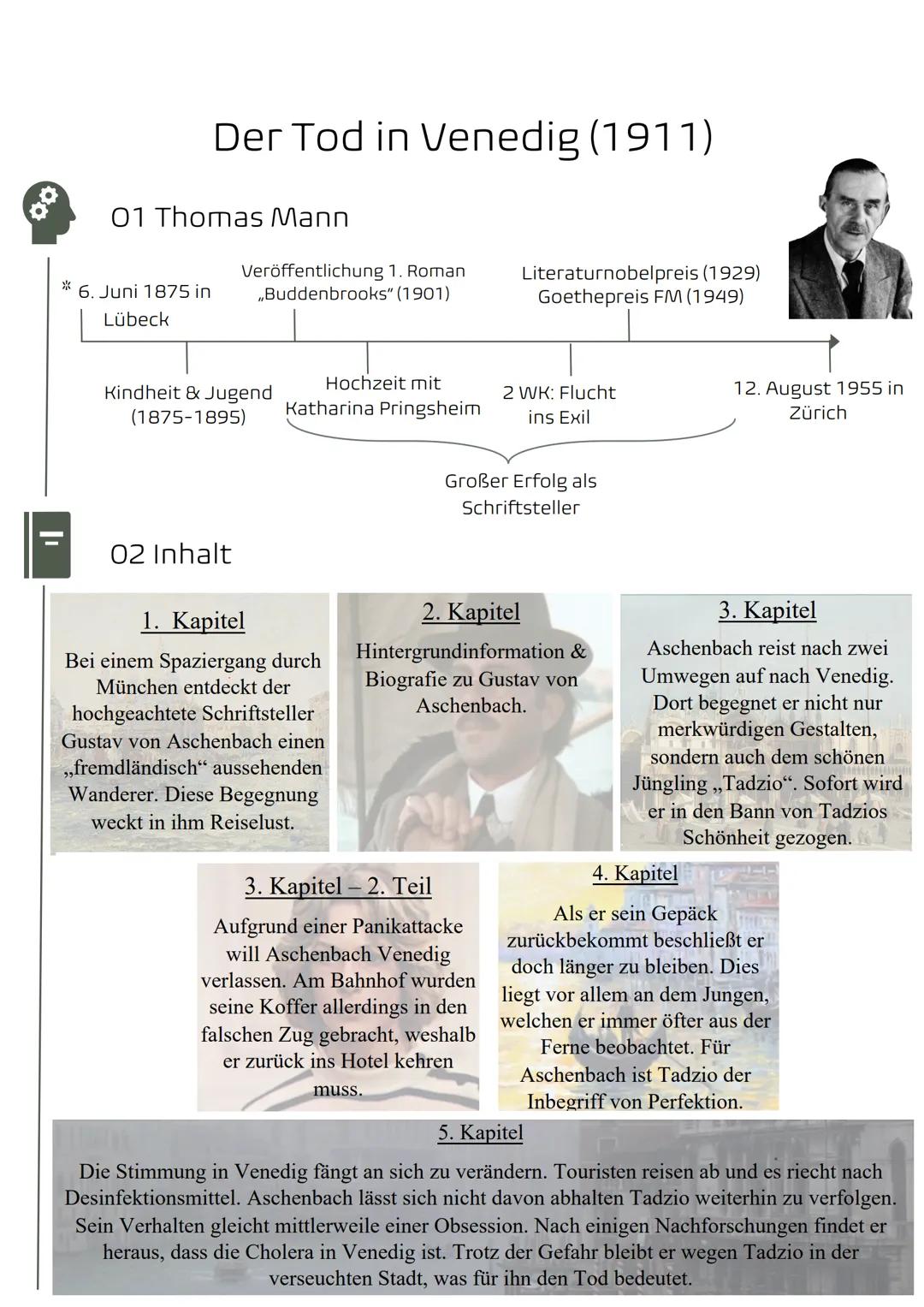 Der Tod in Venedig Novelle (Handout)